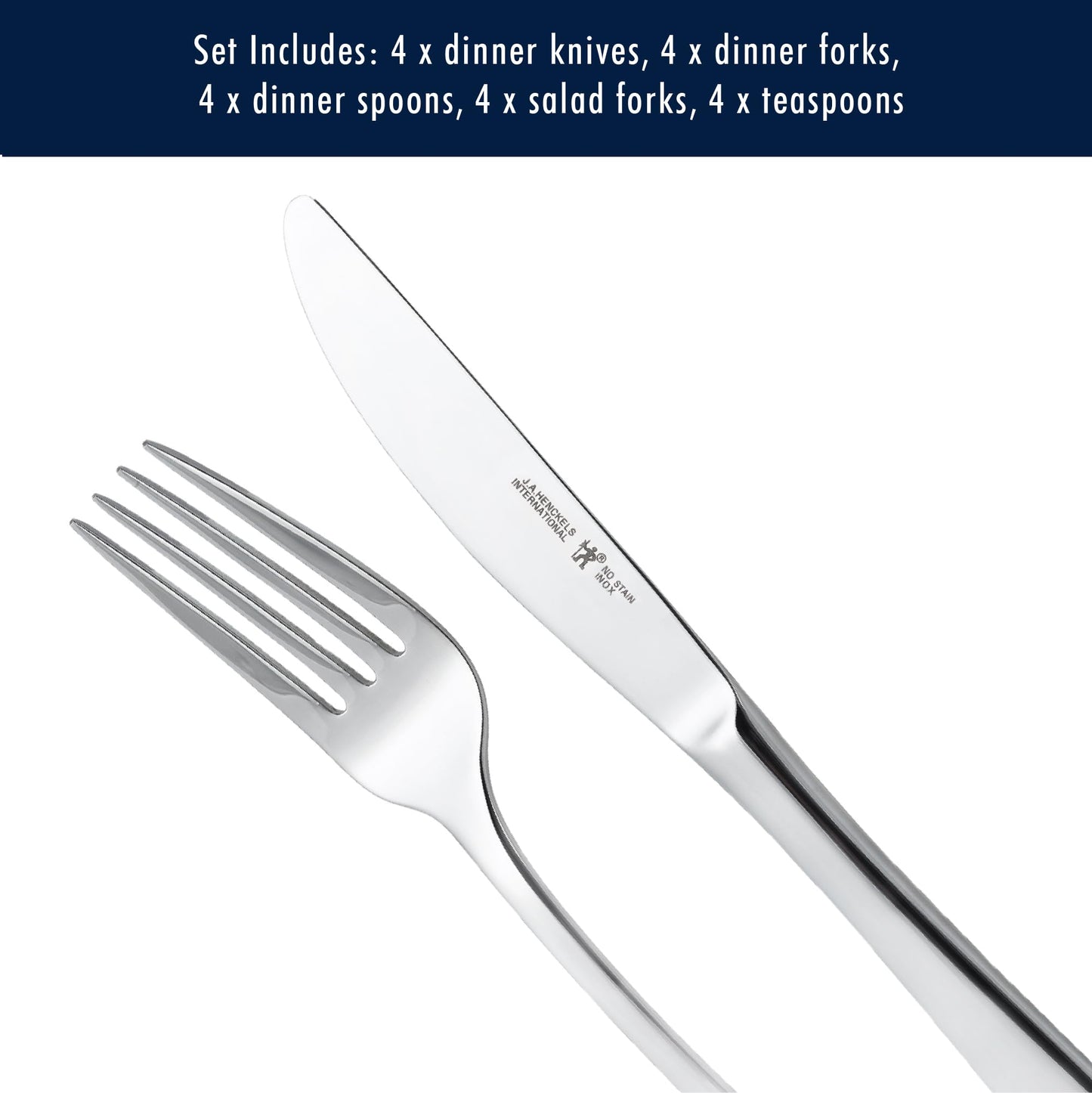 HENCKELS Sienna 20PC Flatware Set, Regular