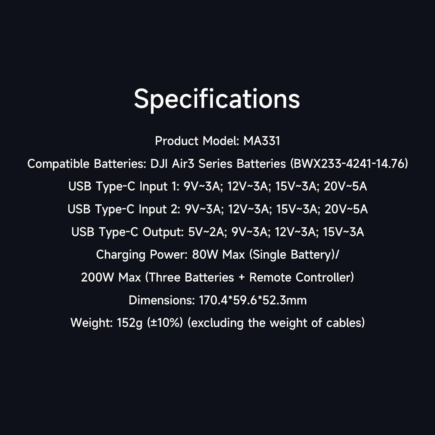ISDT MA331 Air 3/3S Charging Hub,200W 3 Channel Smart Battery Charger for DJI Air 3/3S Series,RC Charger with APP Connection/LCD Display and Discharge Function Not Include Battery