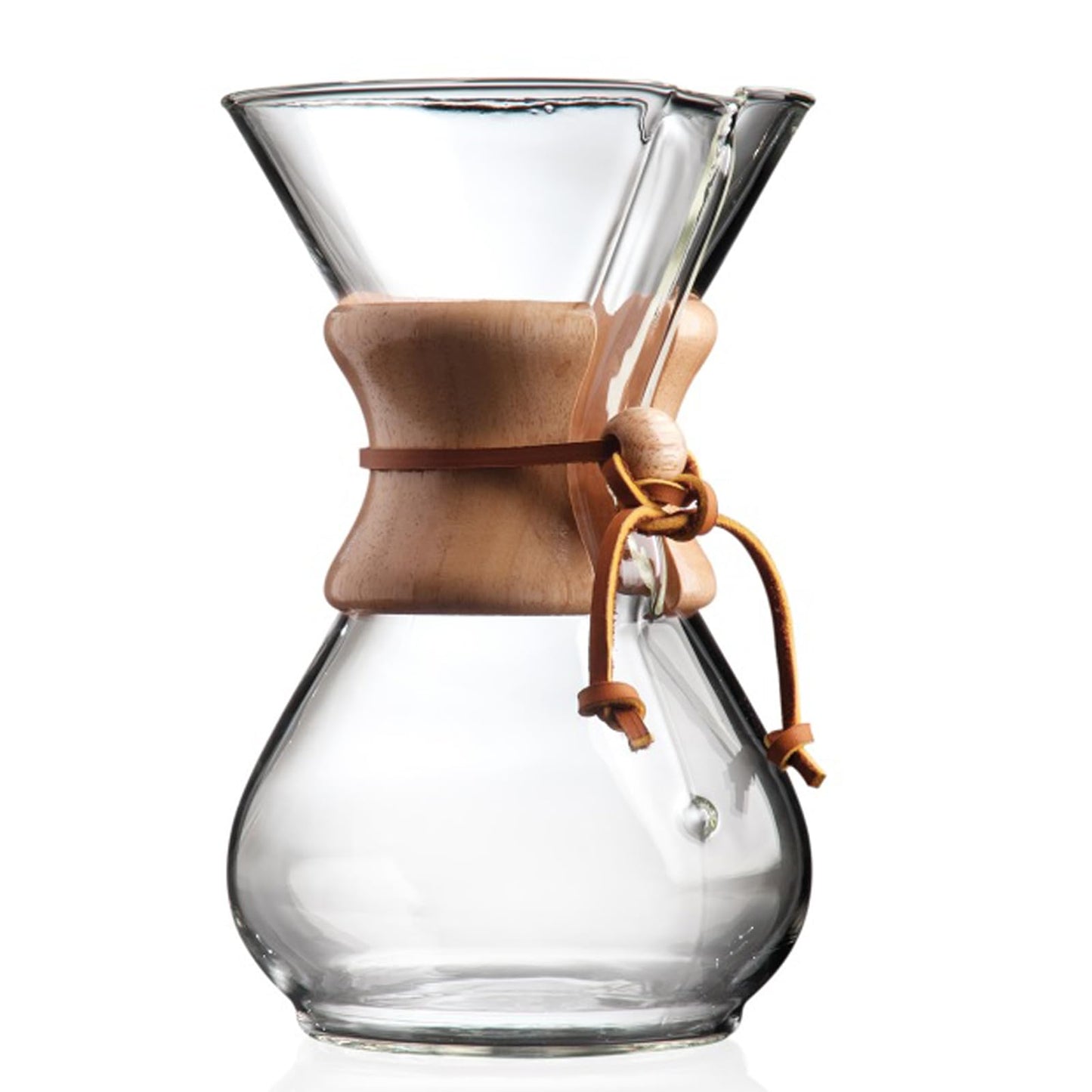 CHEMEX CFCM-6A Classic Series, Pour-Over Glass Coffeemaker, 6-Cup - Exclusive Packaging, Clear