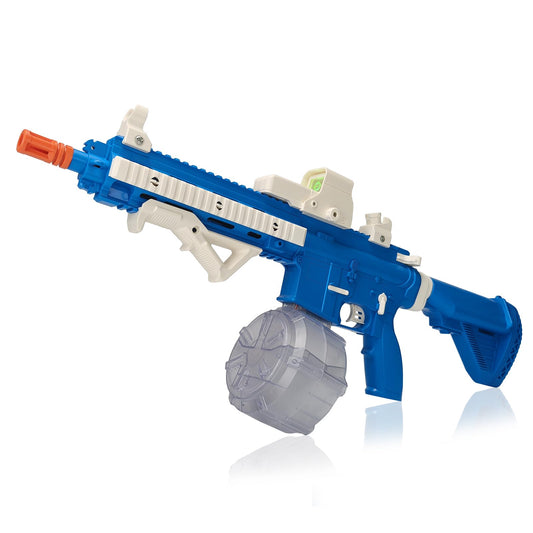 BIU BLASTER 30-Inch Gel Ball Blaster Gun 140+ FPS, 80+ Ft Range Full-Size Electric Automatic Splatter Orby Gun 7.4V 1400mAh Battery 30,000 Rounds for Outdoor Games, Ages 14+ Blue