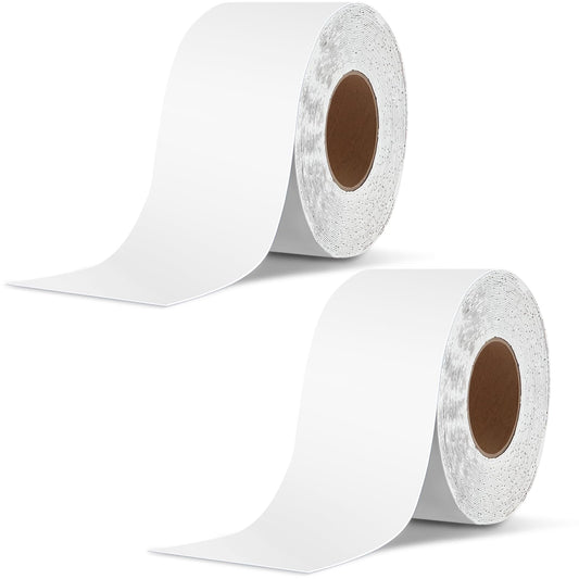 2 Pack RV Roof Tape, 4 Inch x 50 Feet RV Sealant Tape, UV & Waterproof RV White Seal Tape for RV Repair, Window, Boat Sealing, Truck and Trailer Roof Sealant, Stop Camper Roof Leaks