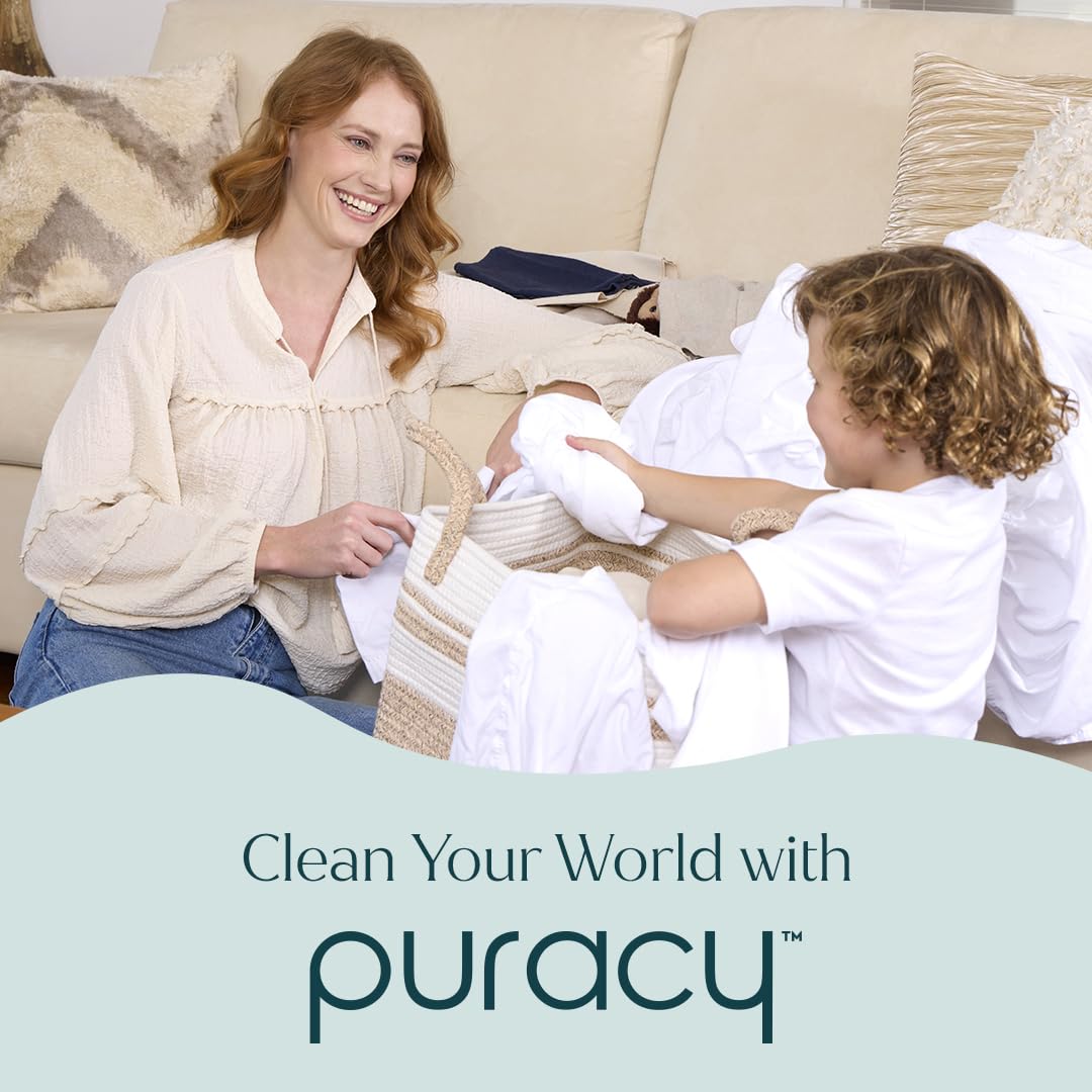 Puracy Stain Remover, Natural Based Travel and Laundry Stain Cleaner for Clothes, Baby Essentials, Kids Stains, Oil and Fabric Spot Cleaner, Unscented (Stain Remover Refill, 1420 ml, 48 fl oz)