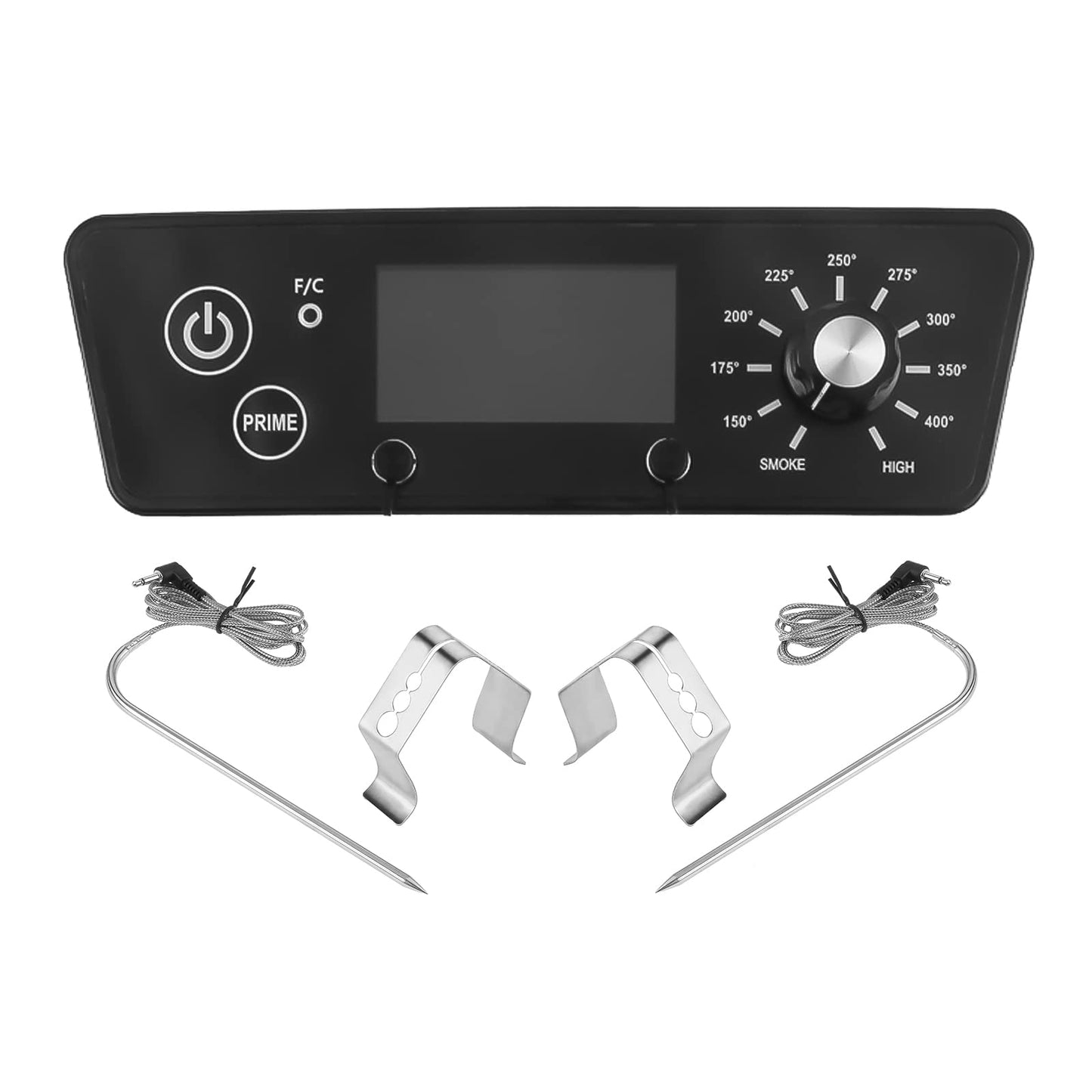 MOOTVGOO Digital Thermostat Controller Kit Replacement for Pit BOSS 7 Series Vertical Pellet Smokers, Come with Temperature Probes and Stainless Steel Grill Clips
