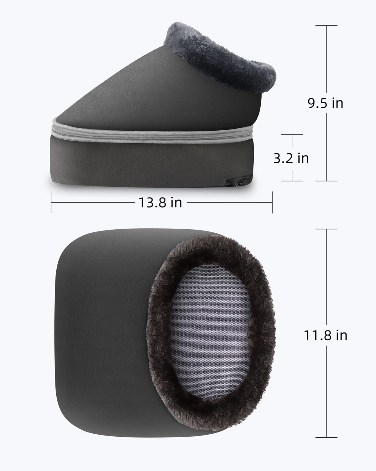 CooCoCo Shiatsu Foot Massager with Heat, 2-in-1 Feet and Back Massage, Kneading Foot Warmer, Relaxing Gifts for Women Men