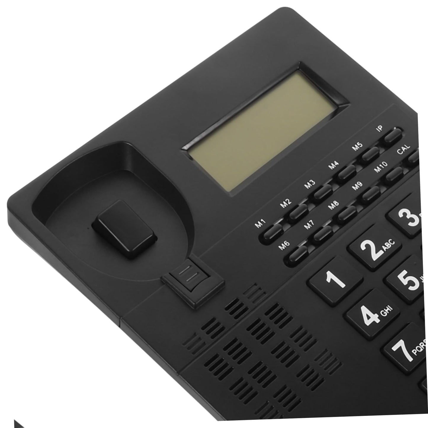 Lurrose Large Button Landline Phone for Seniors with Caller Id Desk Telephone for Home Office Use Easy-to-Use Household Telephone 8.18X6.18X2.24In