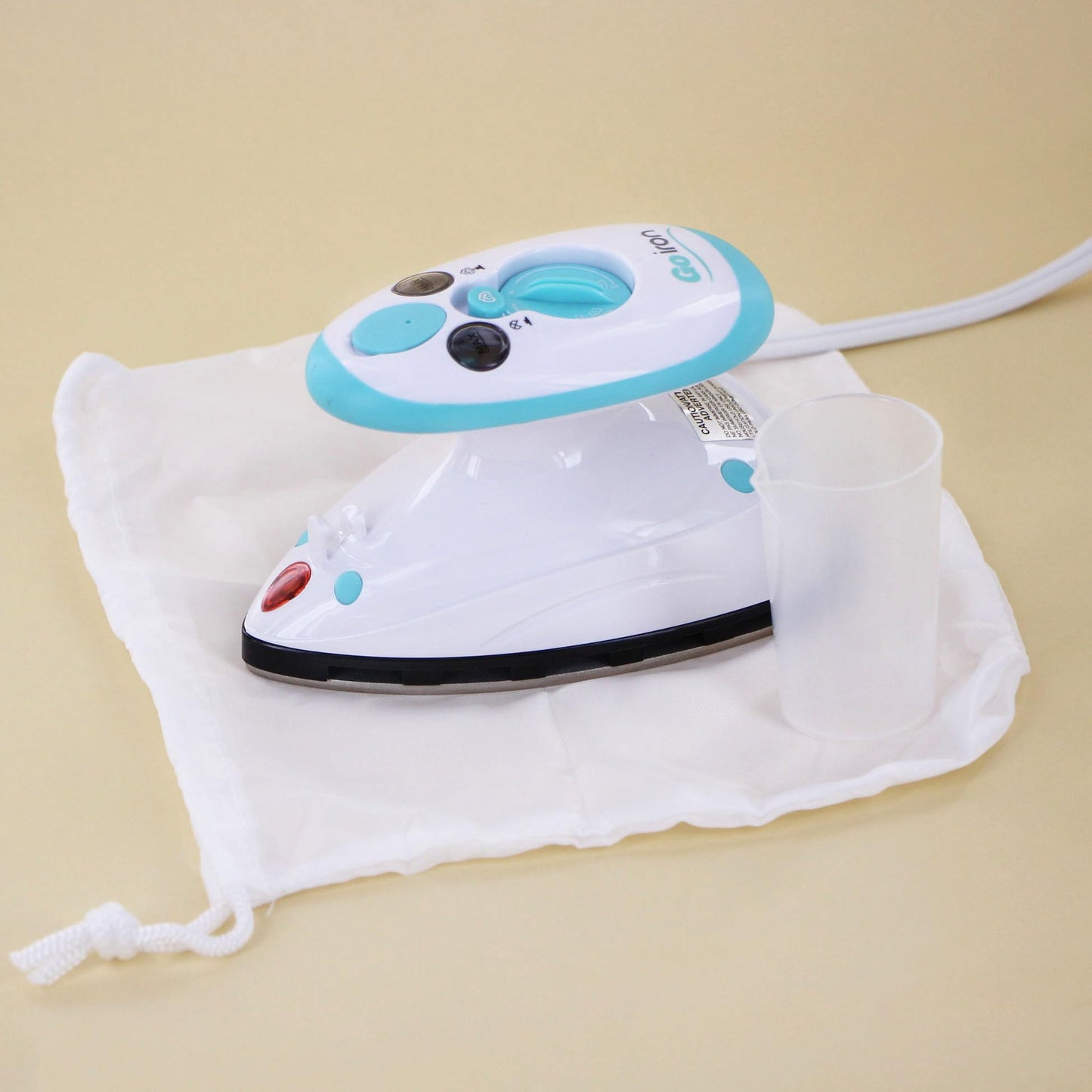 GoIron Portable Mini Steam Iron for Home, Travel, Crafting, Sewing and, Quilting. Dual voltage 120V/220V Compact Steam Iron with a non-stick soleplate