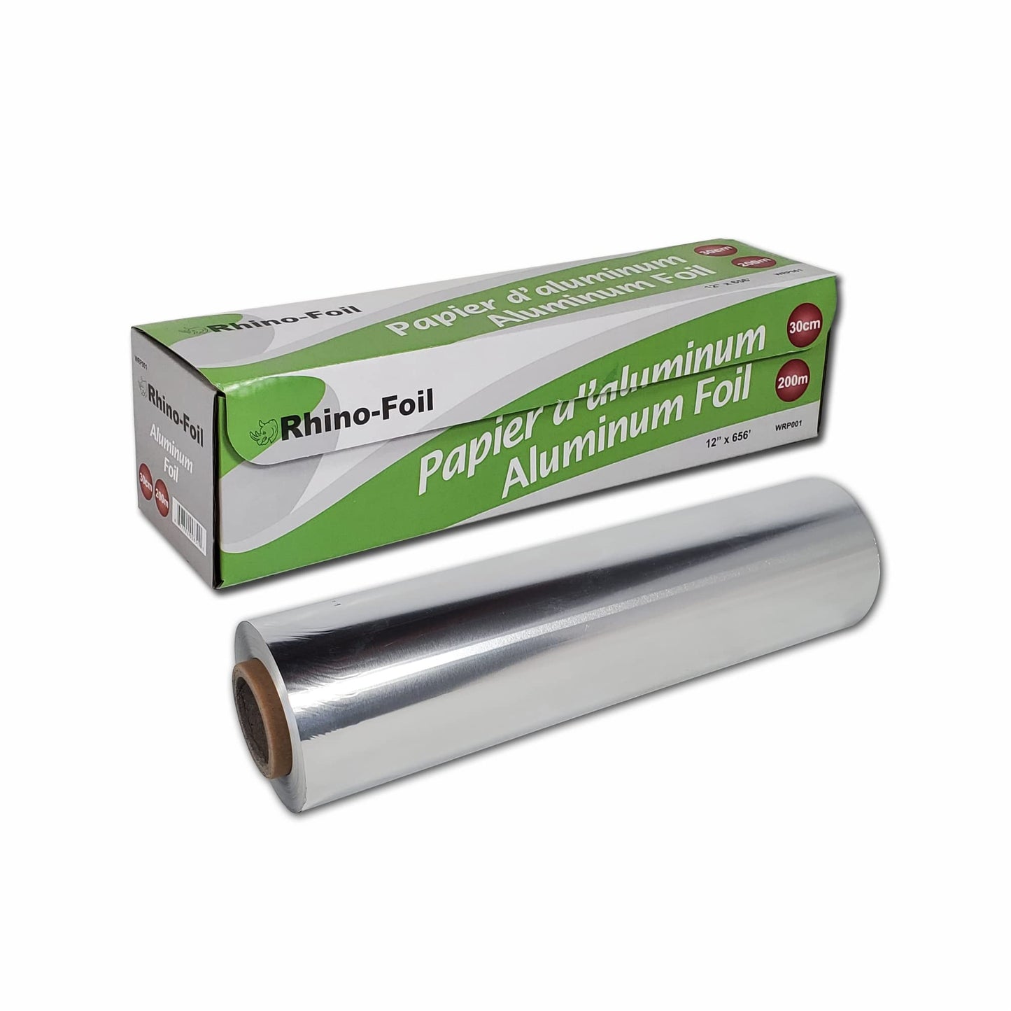 Rhino-Foil (12 inch x 656 Feet) Aluminum Foil Roll, Aluminum Foil for Cooking & Preserving Meal, Aluminum Foil for BBQ, Roasting, Baking or Outdoor Grilling
