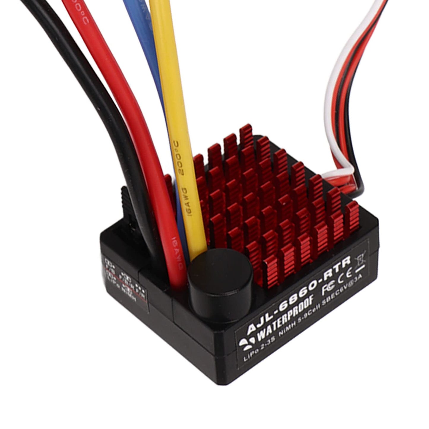 Brushed ESC, Waterproof Dustproof Brushed ESC Electric Speed Controller, ESC Brushed Motor 6V 3A BEC with 3 Modes for 1/10 RC Car, Truck Models, Boat Models, Tanks