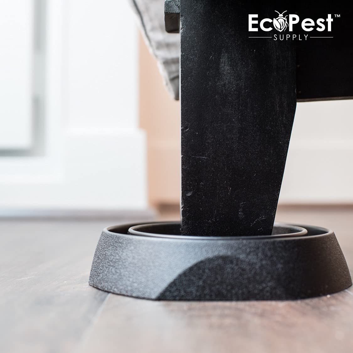 Bed Bug Interceptors - 12 Pack | Bed Bug Blocker (Pro) Interceptor Traps (Black) | Eco Friendly Insect Trap for Bed Legs | No Chemicals or Pesticides | Monitor, Detector, and Trap for Bed Bugs