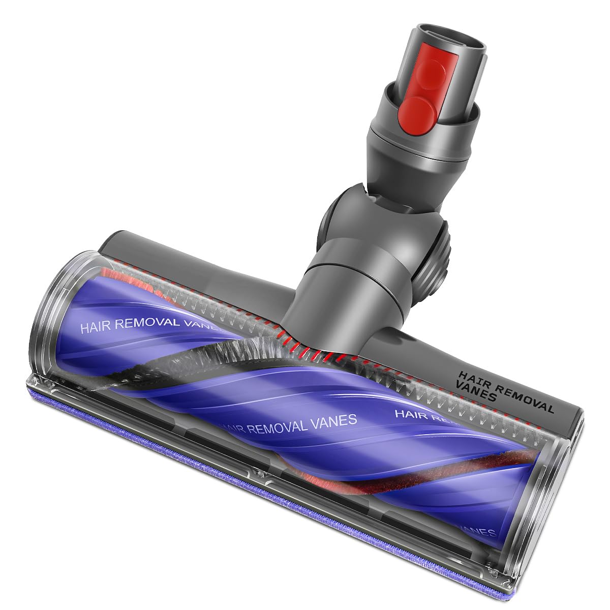 FUNTECK Anti-Tangle Motorbar Cleaner Head for Dyson V12 & V9 Motorbar, Motorized Vacuum Head for Carpets and Smooth Hard Floors, Ideal for Pet Owners