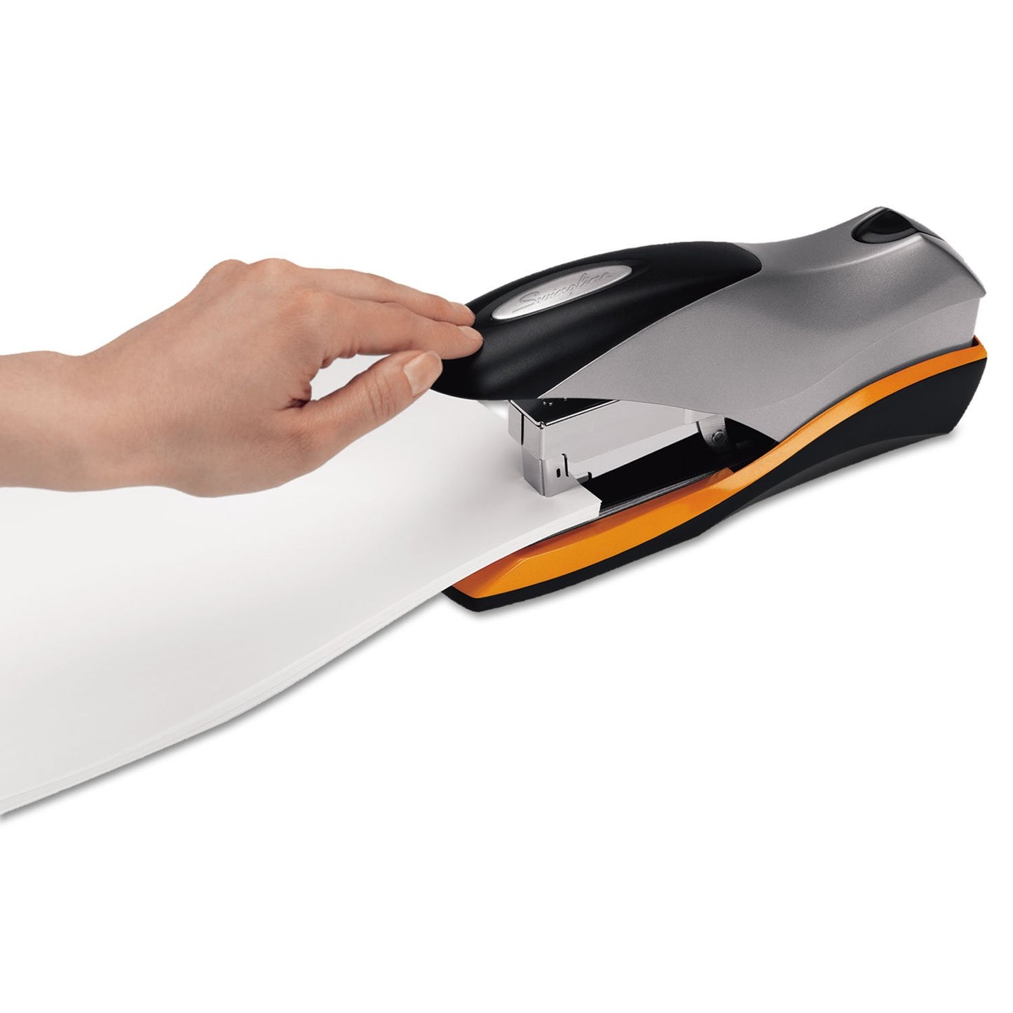 Swingline Optima 70 Desk Stapler, Reduced Effort, 70 Sheets, Silver (S7087875)