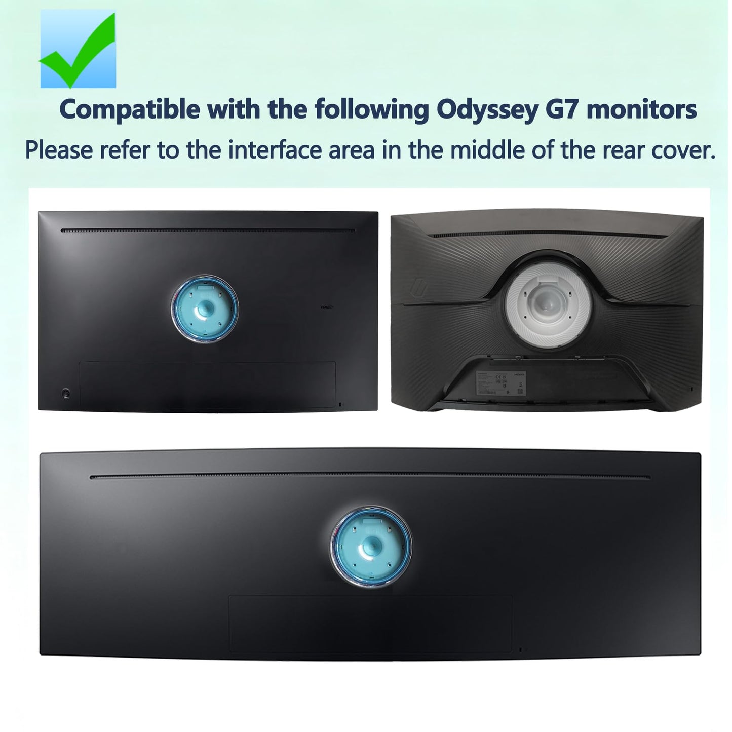 Odyssey G7 VESA Wall Mount Adapter Compatible with Samsung G7 G6 Monitor for 49in G65B G70A G70B G75NB G75T G77T CJ890 CRG9 CHG90 S95UA (All 43in Monitors Cannot be Used)