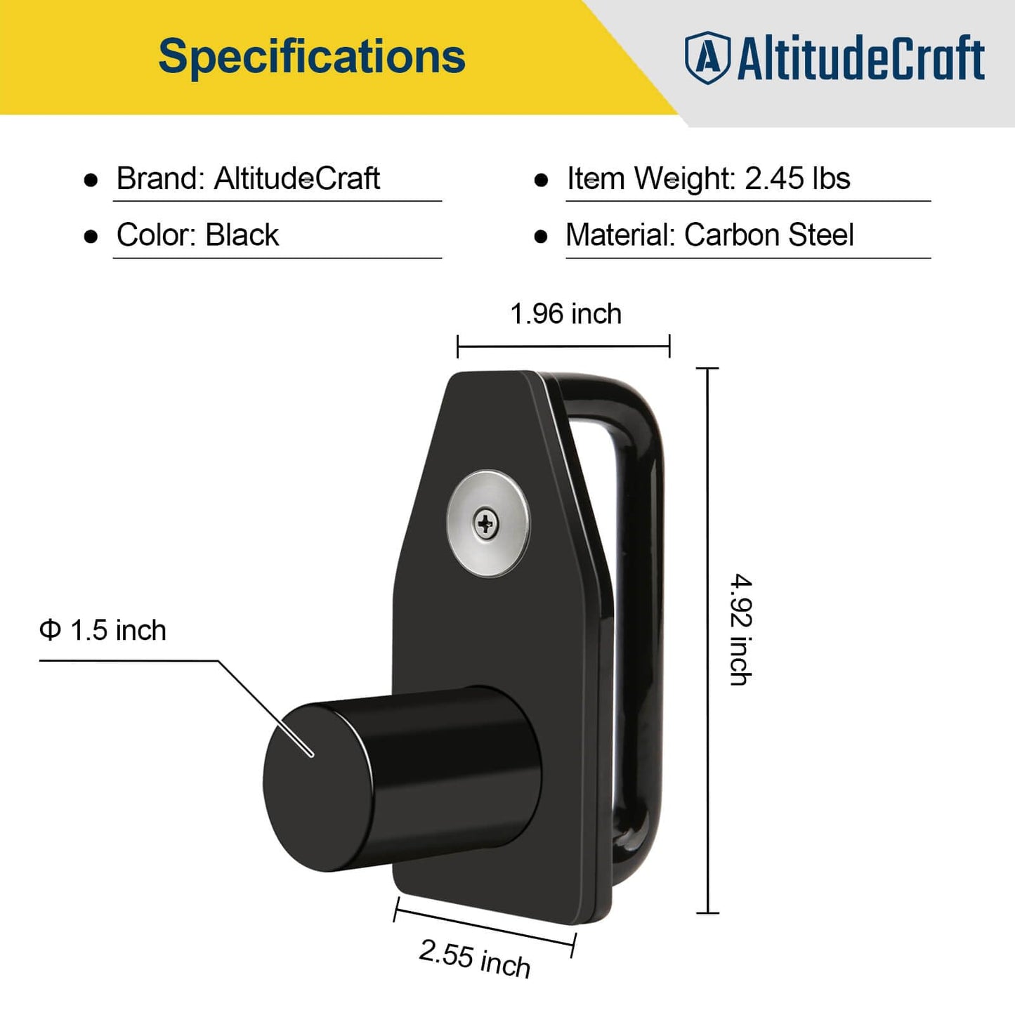 AltitudeCraft Tandem Slide Stopper for Semi Truck, Strong Magnetic Axle Stop Device Refrigerator for Trailer, Heavy Duty Steel Lock Pin Stopper Tool, Semi Truck Accessories