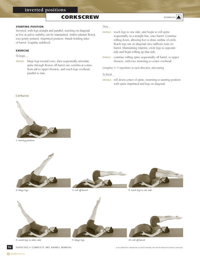 STOTT PILATES Manual - Complete Arc Barrel