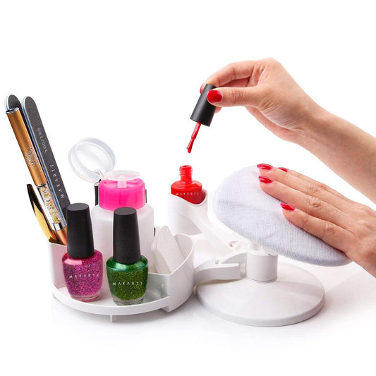 Makartt Nail Gel Polish Nail Design Base Studio Tool with Gel Holders and Multi Angle Rest, Great Support for Nail Salon Home DIY Manicure Pedicure Nail Art