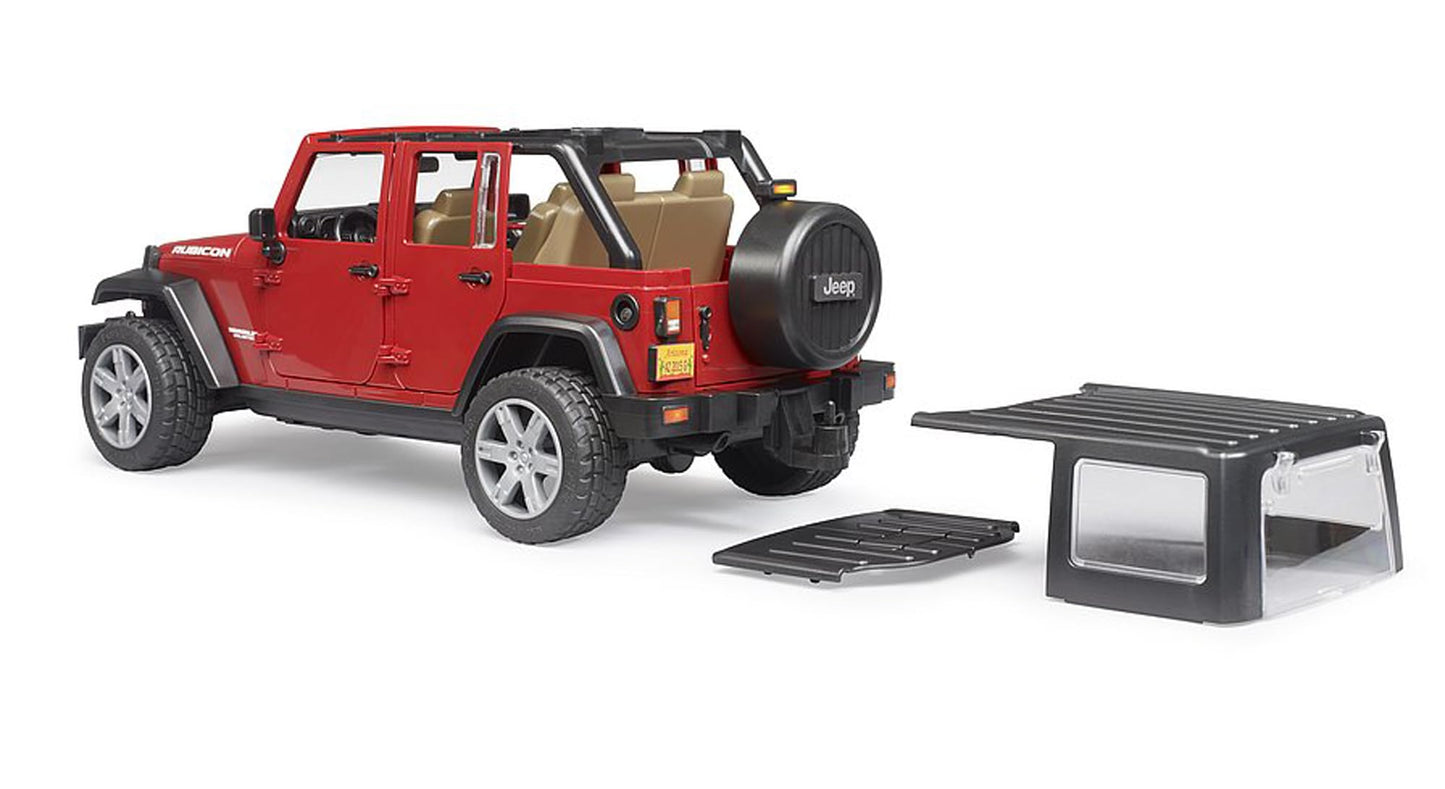 Bruder 02525 Jeep Wrangler Unlimited Rubicon, Red