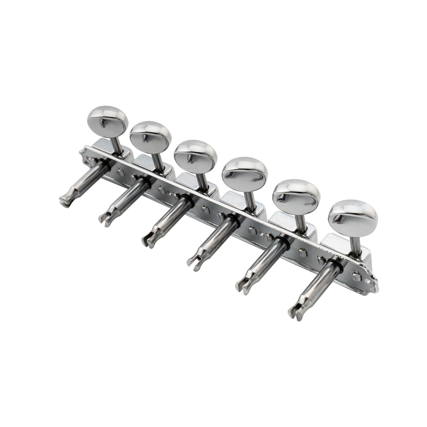 Wilkinson Deluxe WJ55S Vintage 6 Inline Split Shaft Guitar Tuners Machine Heads Tuning Pegs for Squier Fender Classic Vibe Strat/Tele Style Electric Guitar, Chrome