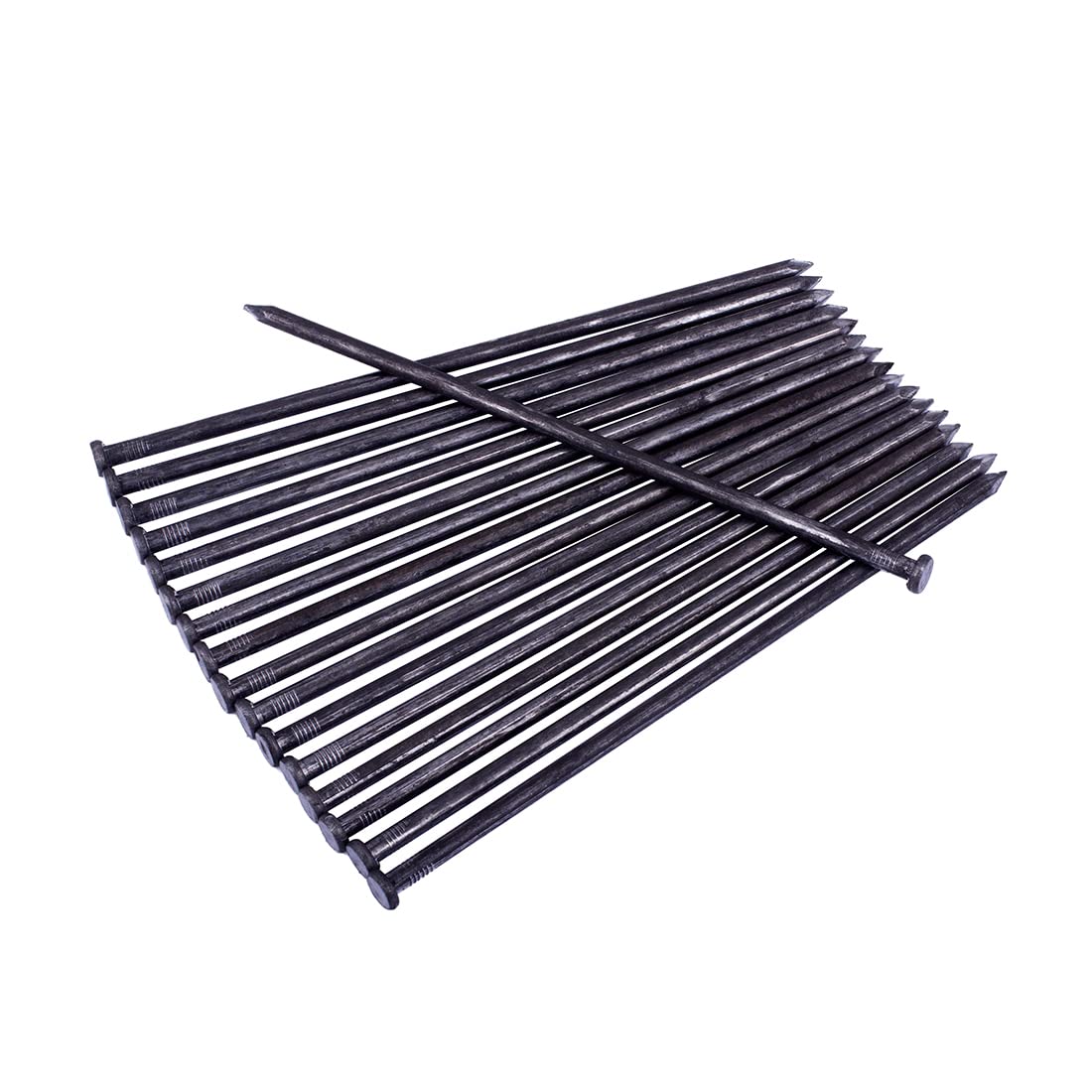 HOT SEAL Landscape Stakes 10 Inch 100 Counts Metal Landscape Edging Anchoring Spikes, Heavy Duty Nails for Artificial Turf Stakes, Paver Edging, Timber Carpentry, Weed Barrier, Tent Pegs, More