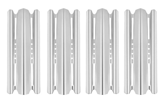 BBQ Future Sear Plate Heat Shield Replacement Parts for Napoleon BBQ Part LEX 485 605 730 Series Gas Grill Stainless Steel Heat Shield Plates Flame Tamer Burners Cover, 16 1/2 x 6 inch, 4 Pack