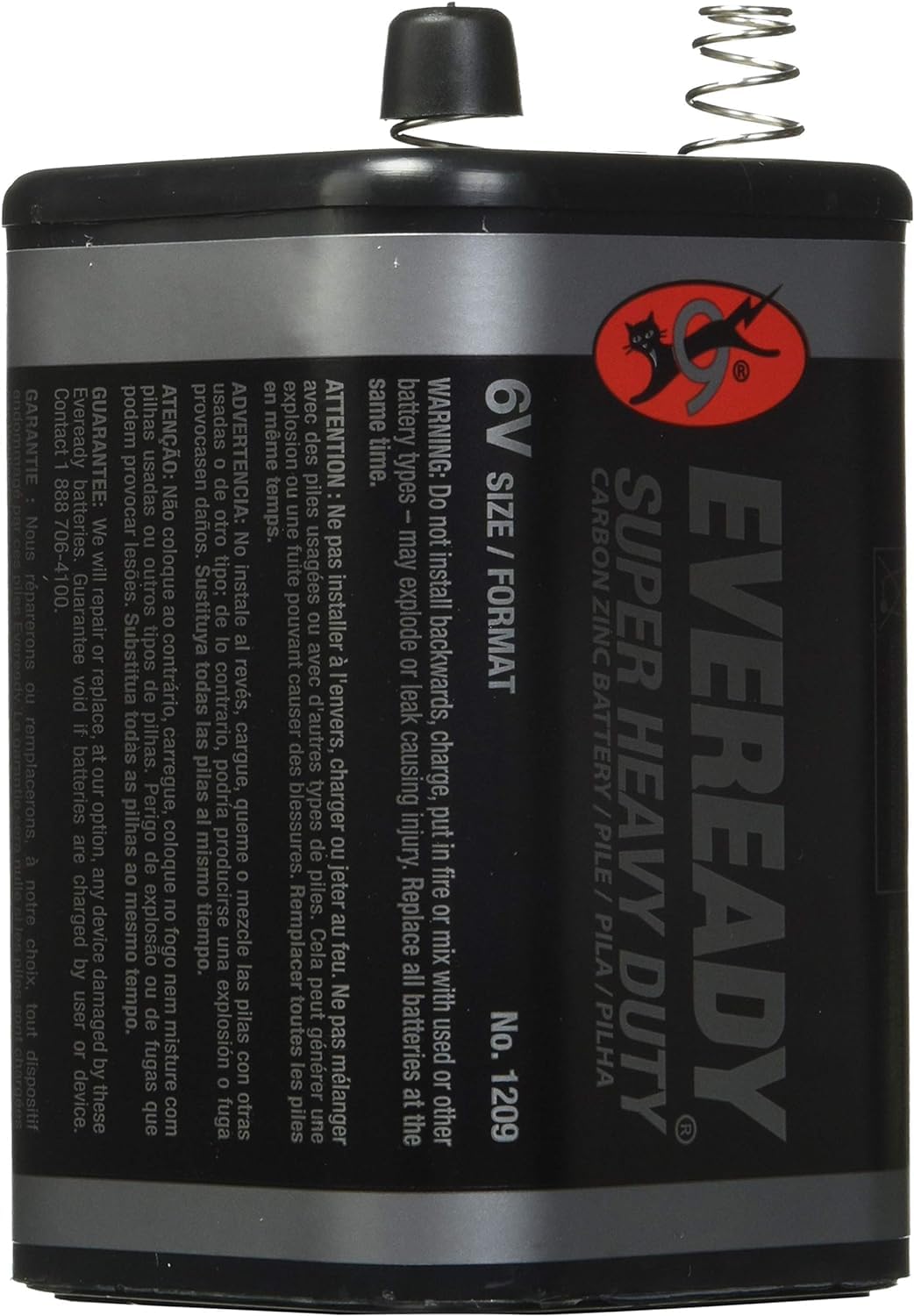 EVEREADY 6V Battery, Super Heavy Duty 6 Volt Battery, 2 Count