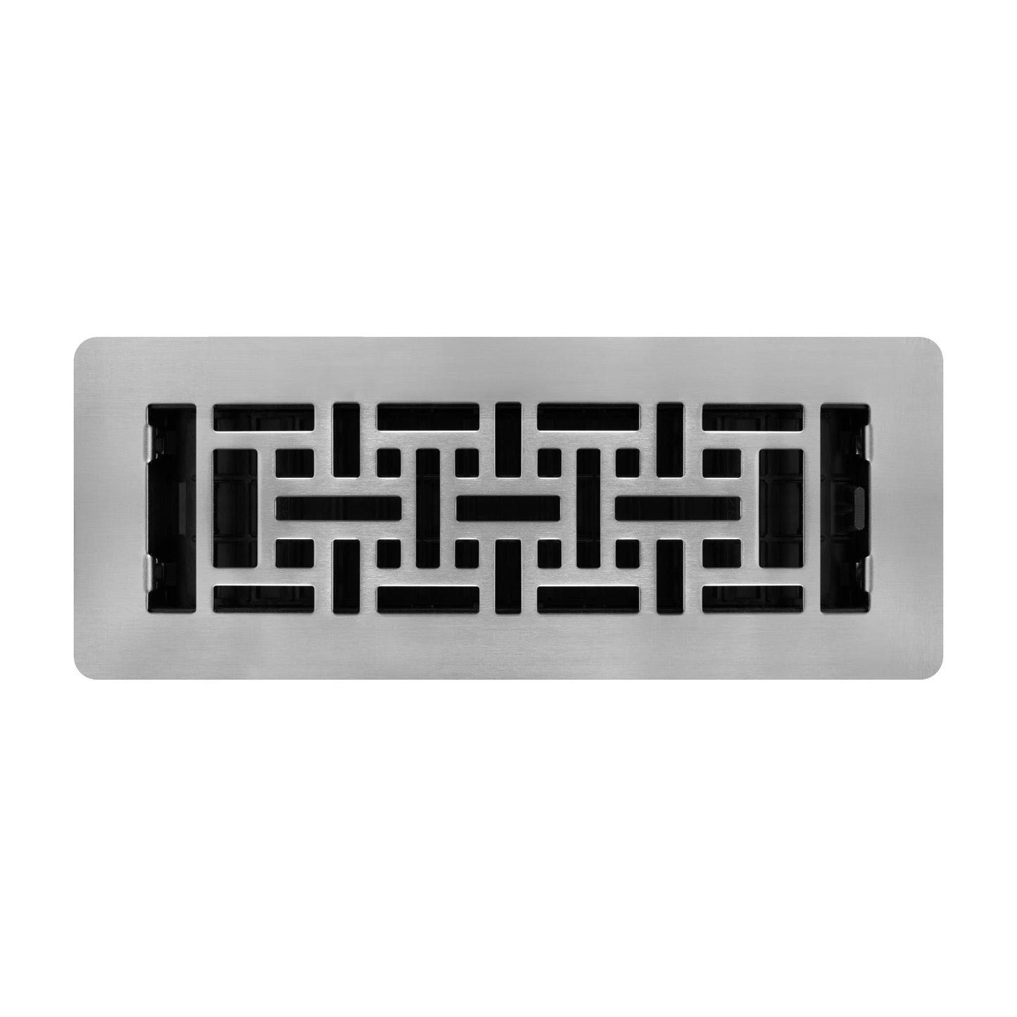 Decor Grates (4-Pack) LAJH310-NKL Oriental Low Profile Floor Register, 3x10 Inches, Brushed Nickel Finish