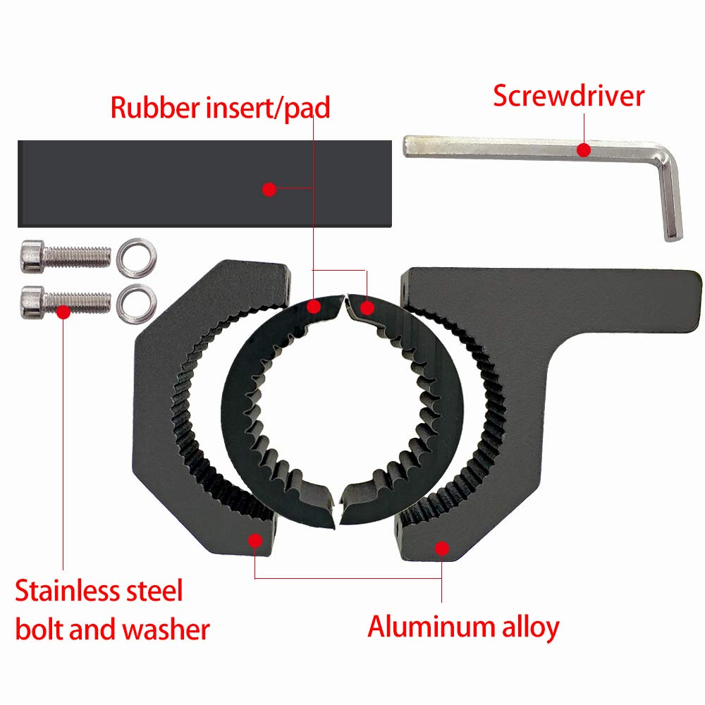 Universal Bull Bar Clamp Mounting Kit-4PCS Heavy Duty LED Light Bar Brackets for 1.38"/1.5"/1.57"/1.77"/1.97" Tubes, Fits Roof Roll Cage, Bumper, Off-Road Driving Lights