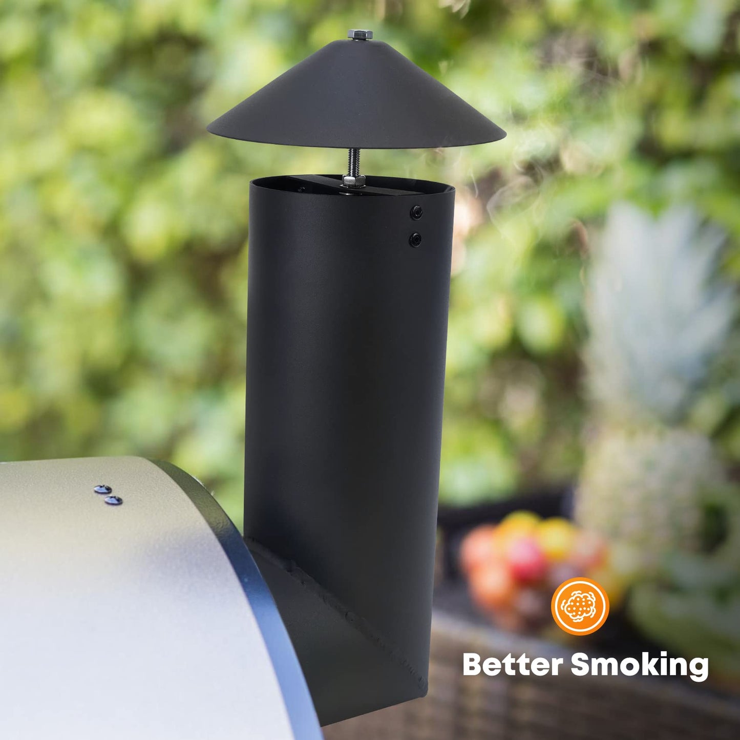 Stanbroil Grill Smoke Stack Compatible with Pit Boss, Traeger, Camp Chef and Other Pellet Smokers, Black
