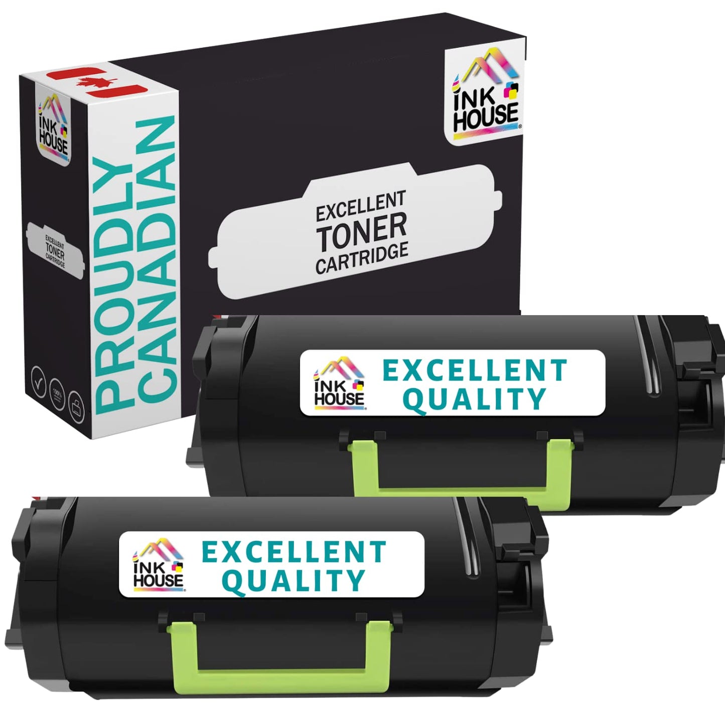 Ink House Compatible for 501H (50F1H00) Toner Cartridge - High Capacity for MS310,MS410,MS510,MS610 (5000 Pages) Ships from Canada (2 Pack)