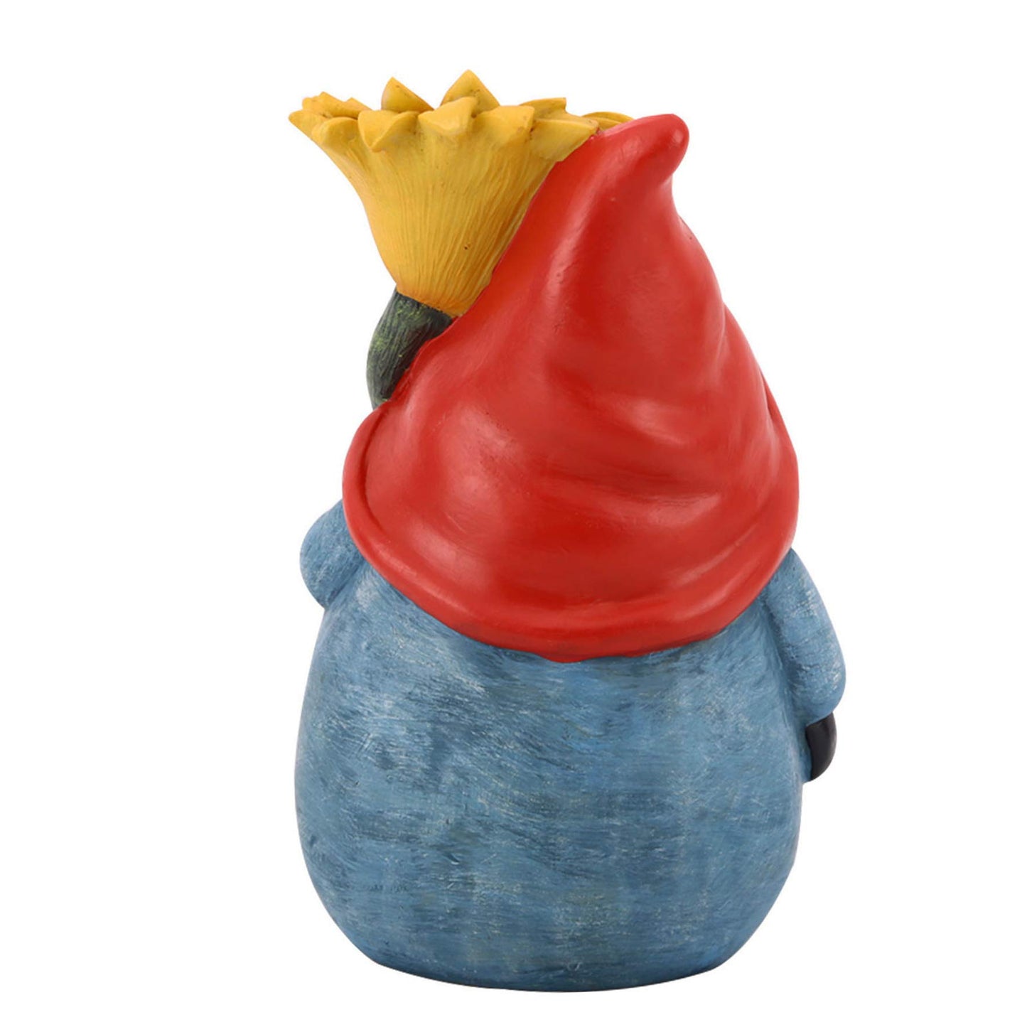 TZSSP Outdoor Garden Gnome Statue Statuary with Yellow Sunflower Spring Garden Decor Gnome Decor