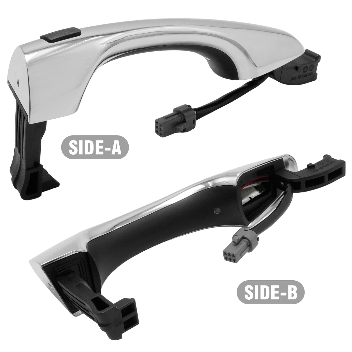 Hoypeyfiy 82651-C5710 Exterior Door Handle Smart Key w/Cover, Front Door Left Driver Side, Replacement for KIA Sorento 2016 2017 2018 2019 2020