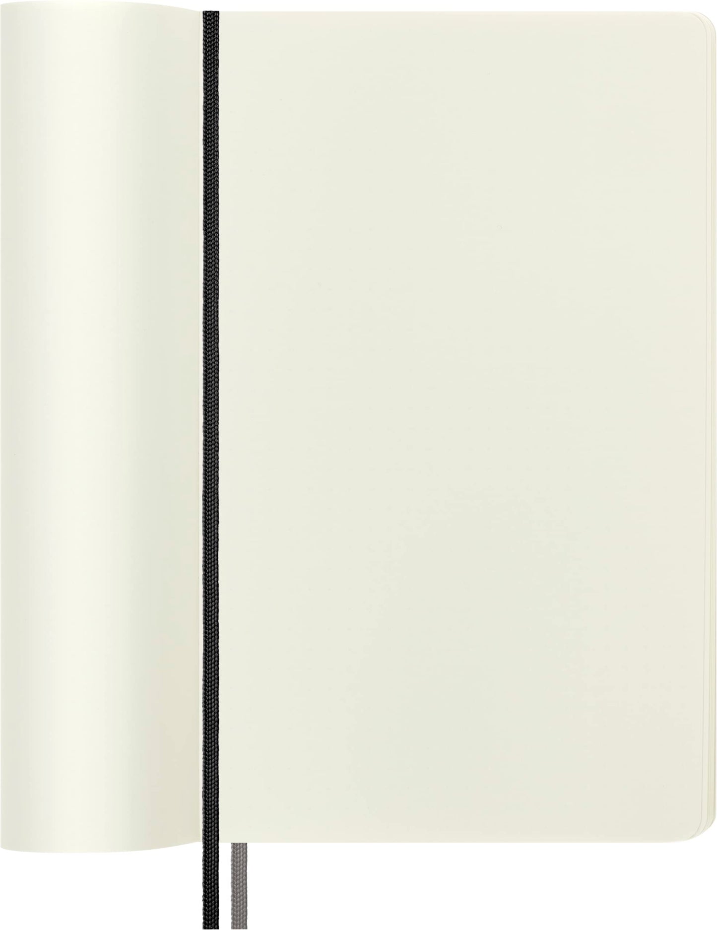 Moleskine Notebook, Expanded Large, Plain, Black, Soft Cover (5 x 8.25)
