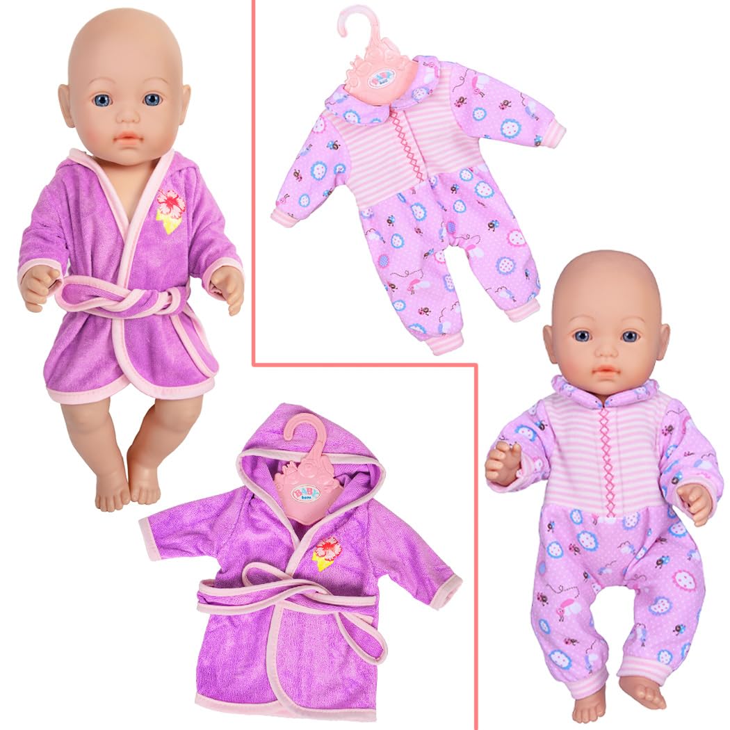 10 Sets Baby Doll Clothes Doll Outfits and Accessories Fit for 43 cm New Born Baby Dolls 14-16-17 Inch Baby Dolls 15 inch Dolls