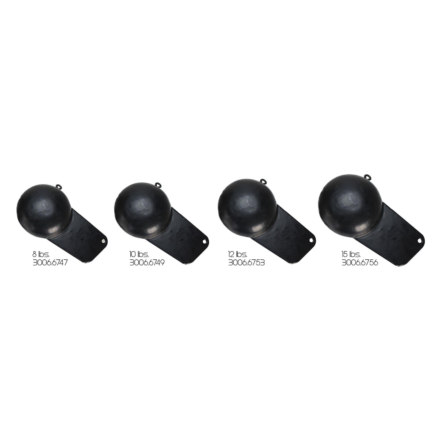 Extreme Max 3006.6749 Black Coated Pancake Downrigger Weight (10 lb.)