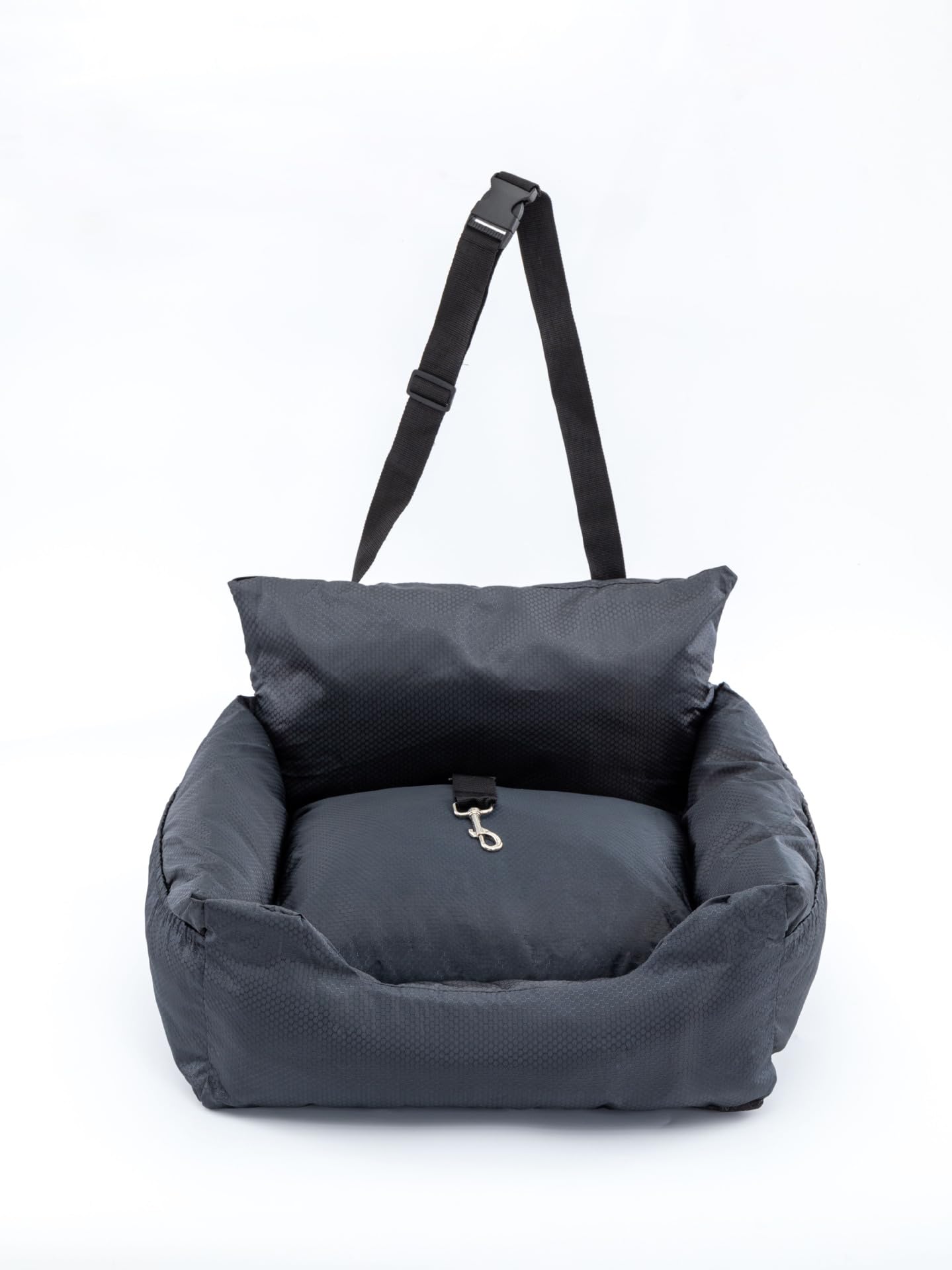 Travel Paw Car Seat for Small Dogs, Cat seat, Cat Booster, Pet Booster, Pet Seat, pet Pillow, Bed, Water Resistant, Fully Detachable with Side Pockets and Safety Clip-on Leash