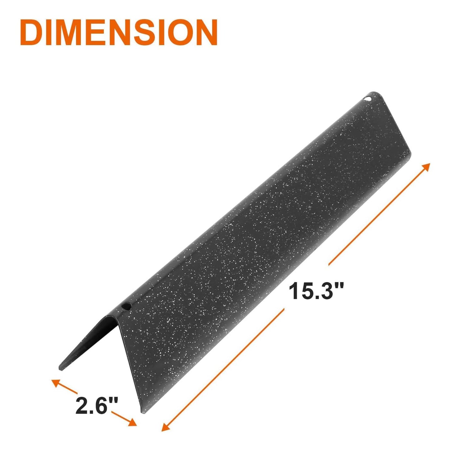 7636 Flavorizer Bars for Weber Spirit & II Spirit 300 Series, Spirit E310 S310 E320 S320 Grills (with Front-Mounted Control), Replacement Part for Weber 67046 69797 68843, Porcelain Enamel, 5-Pack