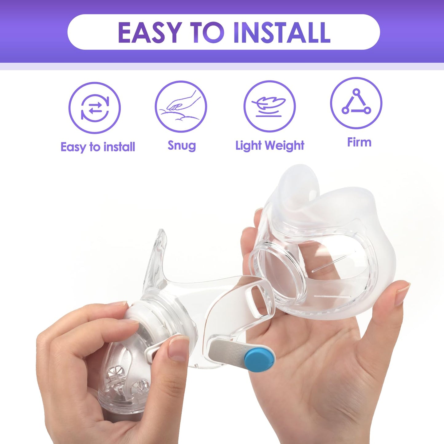 2-Pack Replacement Cushions for F30(M) - Reliable Seal, Comfortable Fit & Durable - Compatible with Original F30 Frame, Medium