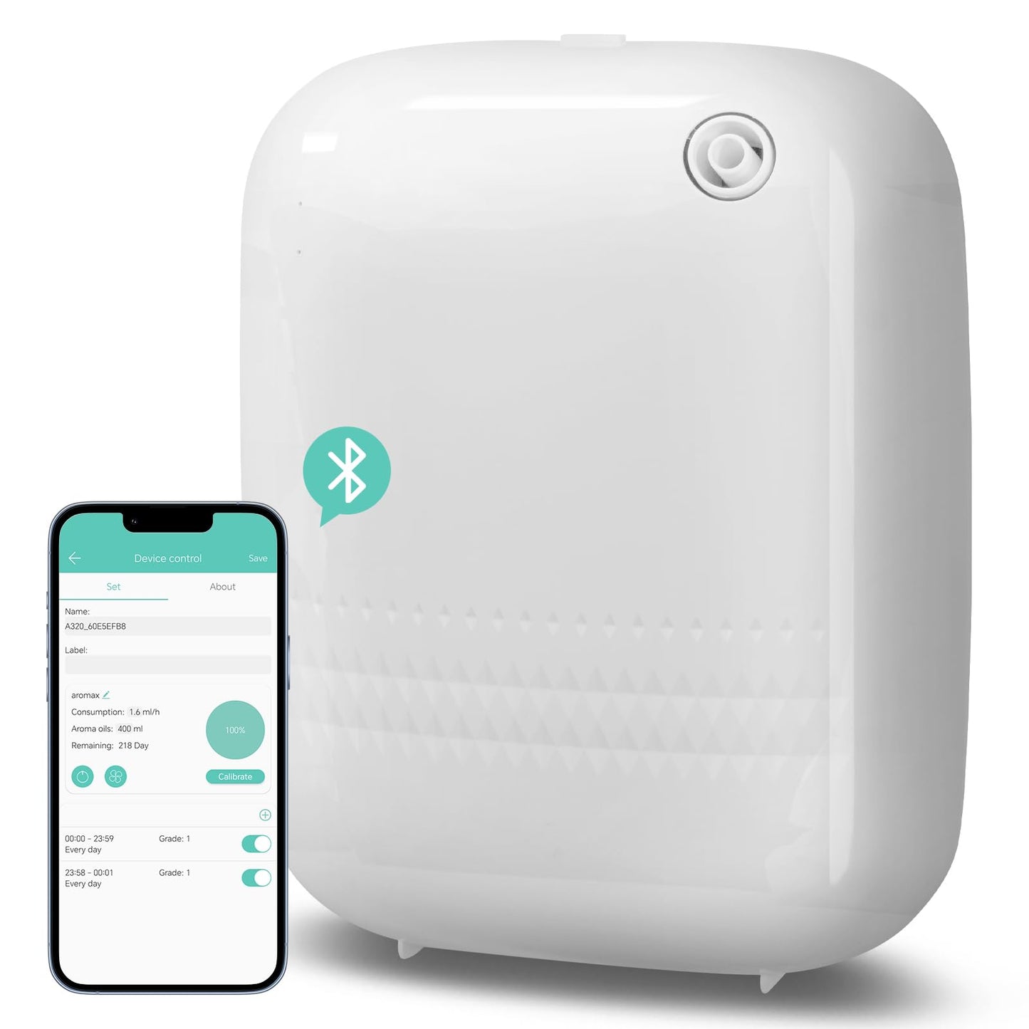 2025 Upgraded 2000 Sq.Ft Coverage Bluetooth Smart Scent Air Machine, HVAC Diffuser, 400ML Capacity Whole House Waterless Essential Oil Diffuser for Home, Hotel, Cold Air Tech (No Essential Oils)