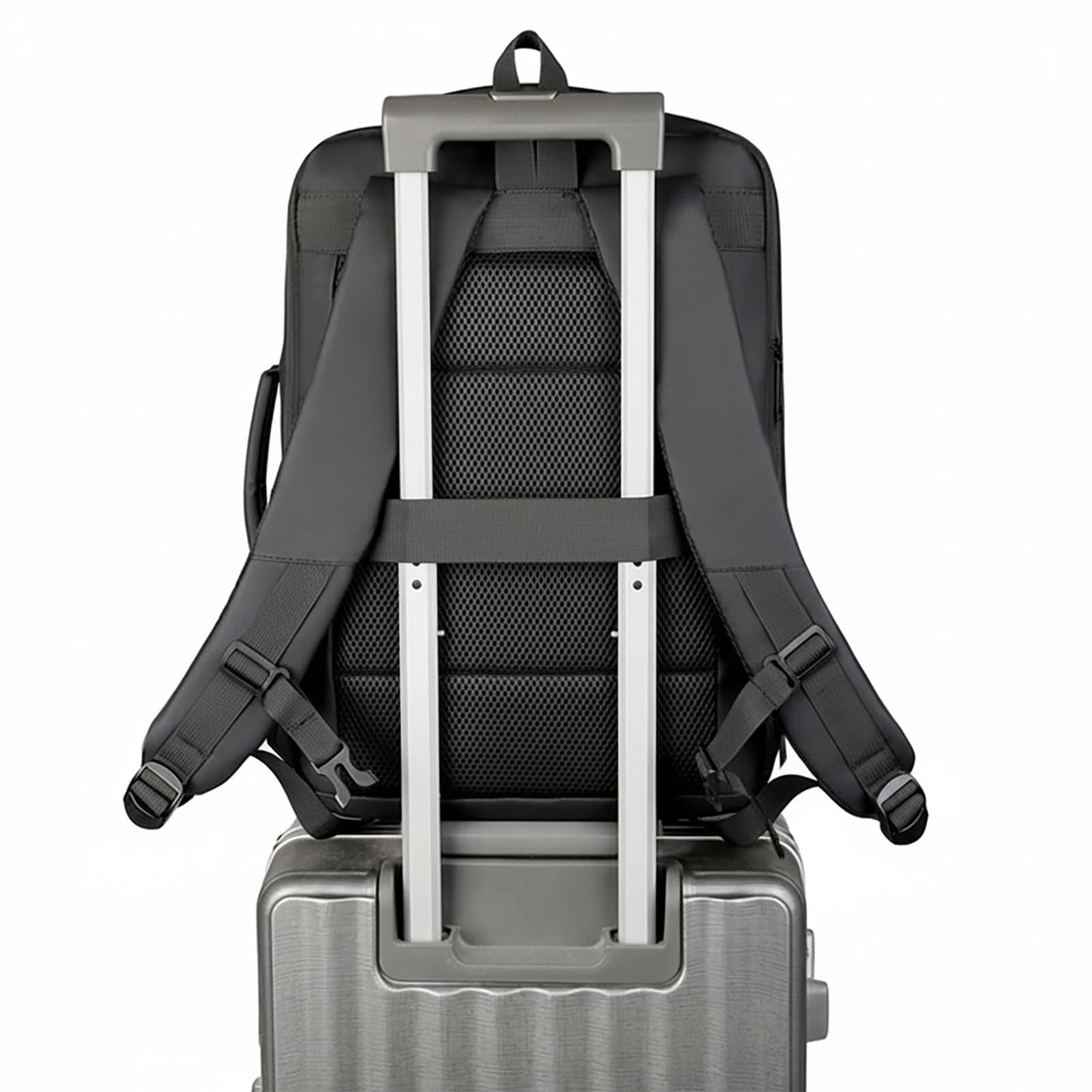 Large Capacity Personal Item Backpack, Underseat Carry On Hand Luggage, Flight Approved Cabin Bag for Business Travel and Airplane Use (Fits 15.6 Inch Laptop, Black)
