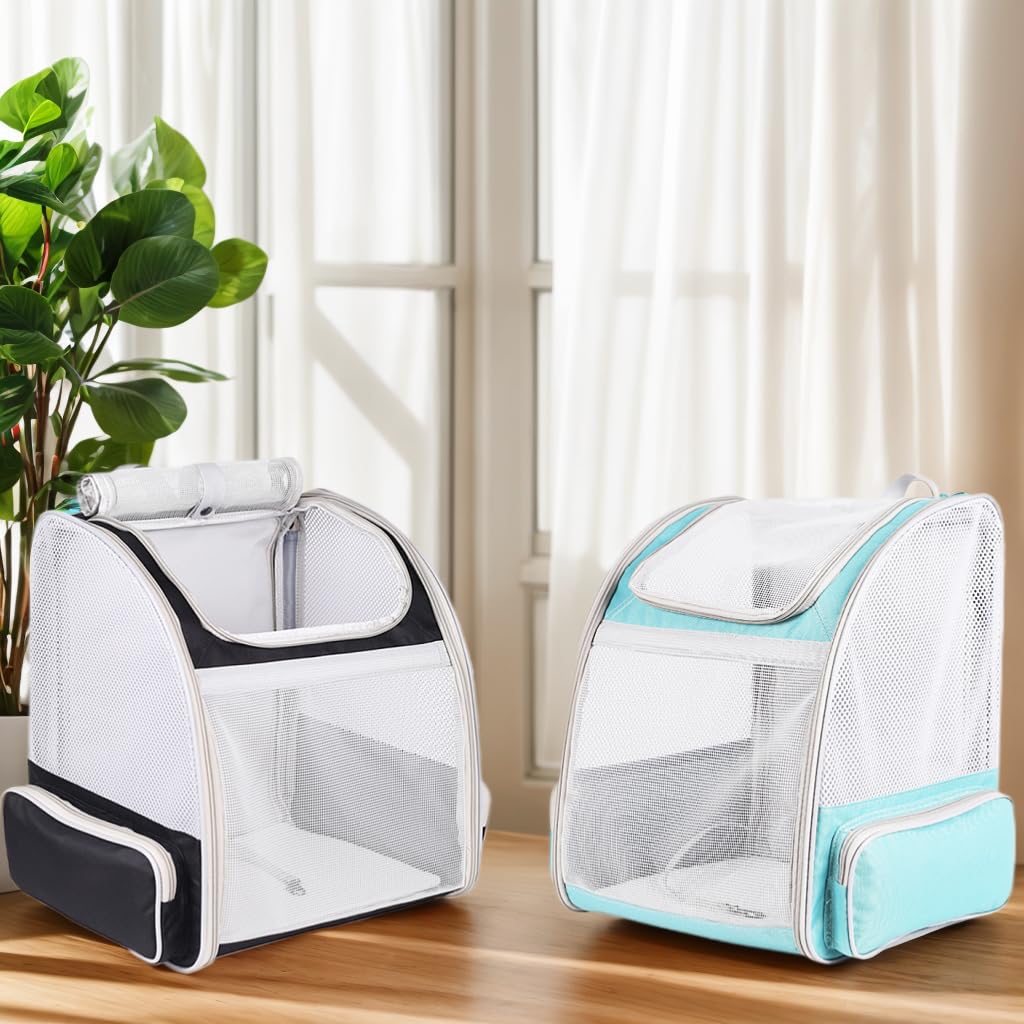 Back Expandable Pet Carrier Backpack for Cats, Small Puppies,Fully Ventilated Mesh, Most Airline Approved, Designed for Travel, Hiking, Walking & Outdoor Use