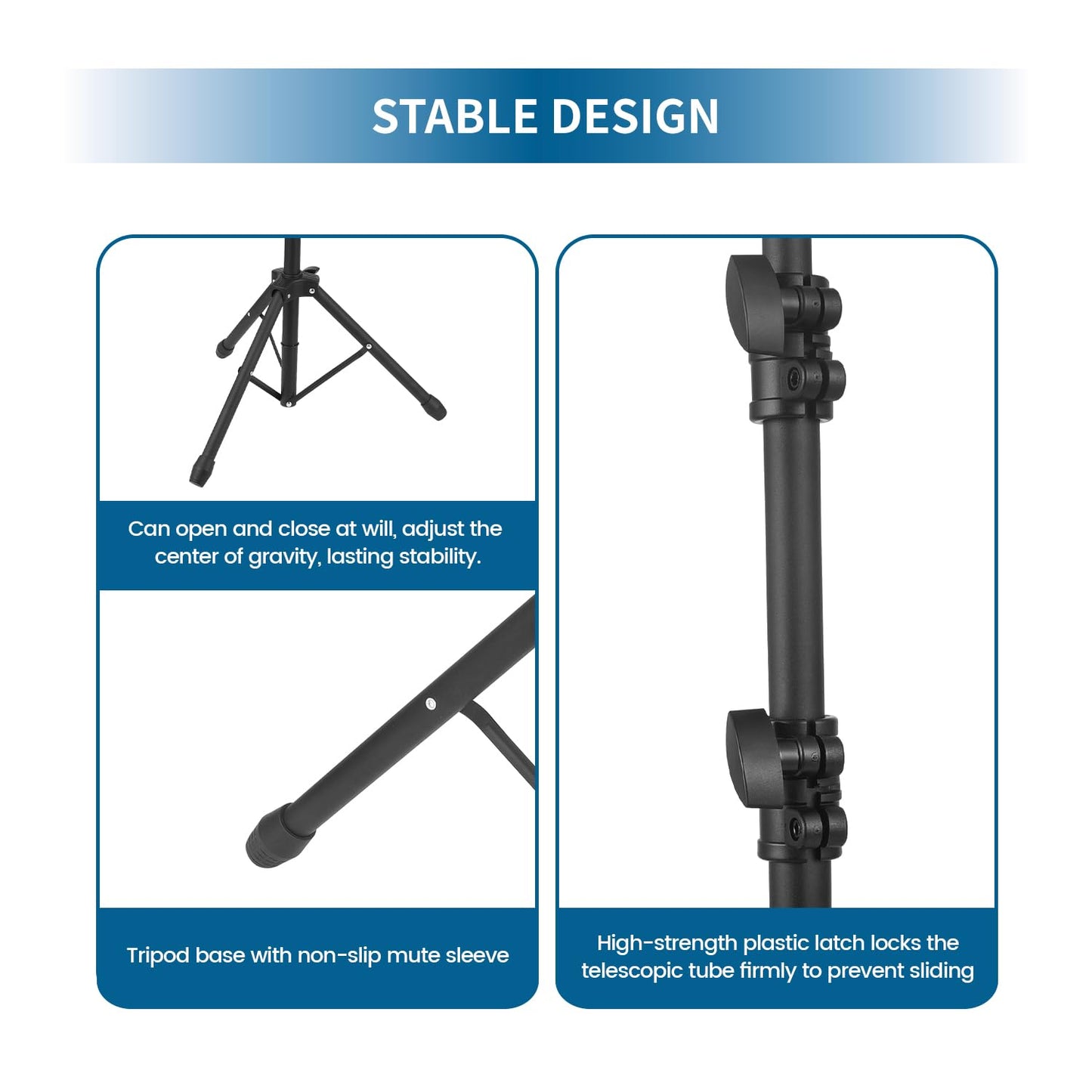 Tripartite Tattoo Armrest Stand Tripod Adjustable Height Tattoo Arm Holder Adjustable Portable Tattoo Arm Leg Rest Soft Sponge Pad for Studio Salon Tattoo Supplies, Black