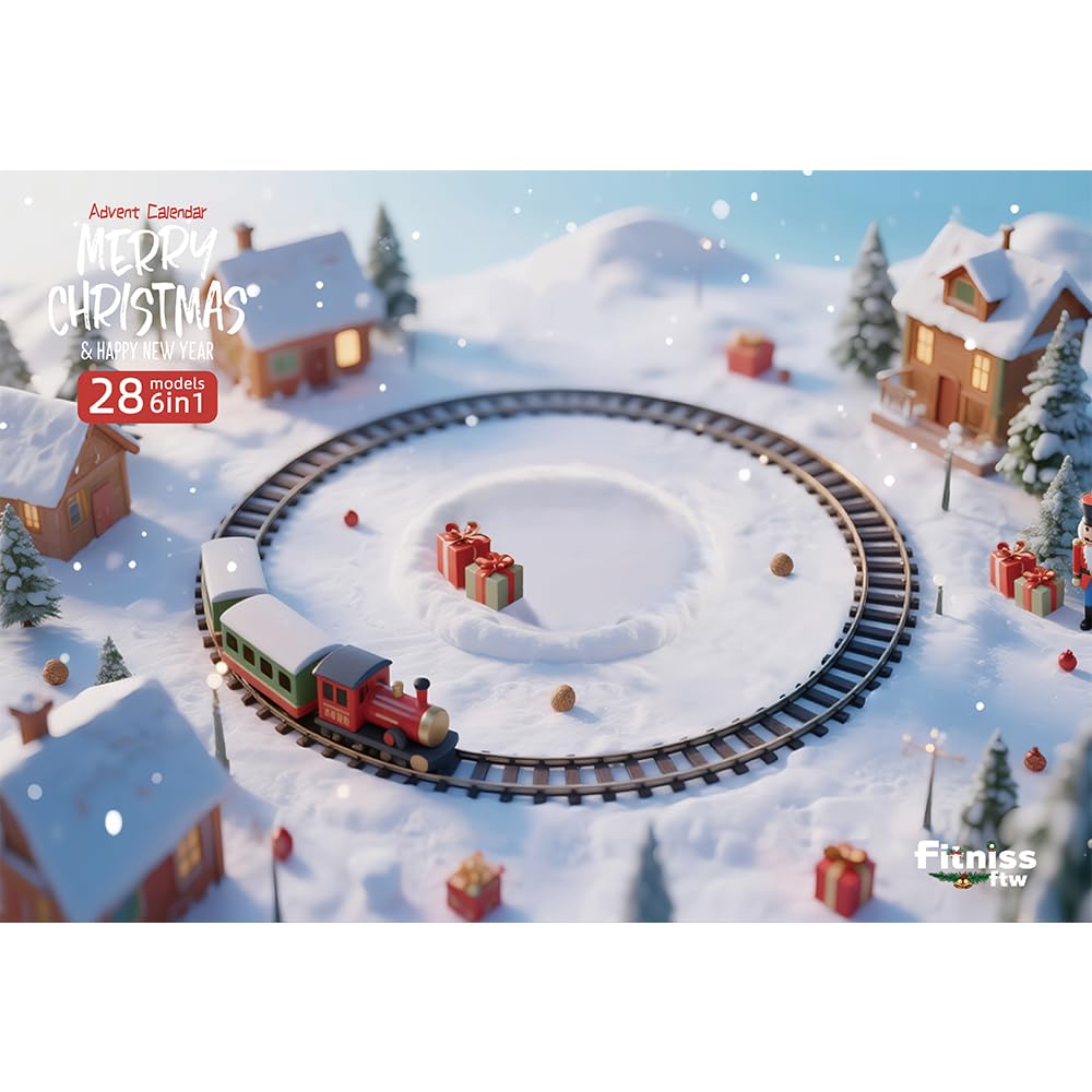 2025 Advent Calendar, Countdown Calendar with Festival STEM Building Blocks, 6 in 1 Christmas Halloween Birthday Gift Bricks for Toddlers Teens and Adults