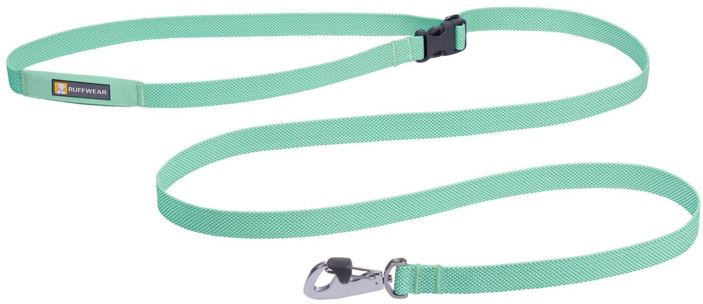 Ruffwear, Flagline Dog Leash, Lightweight Lead with Hands-Free, Waist-Worn Option, Sage Green