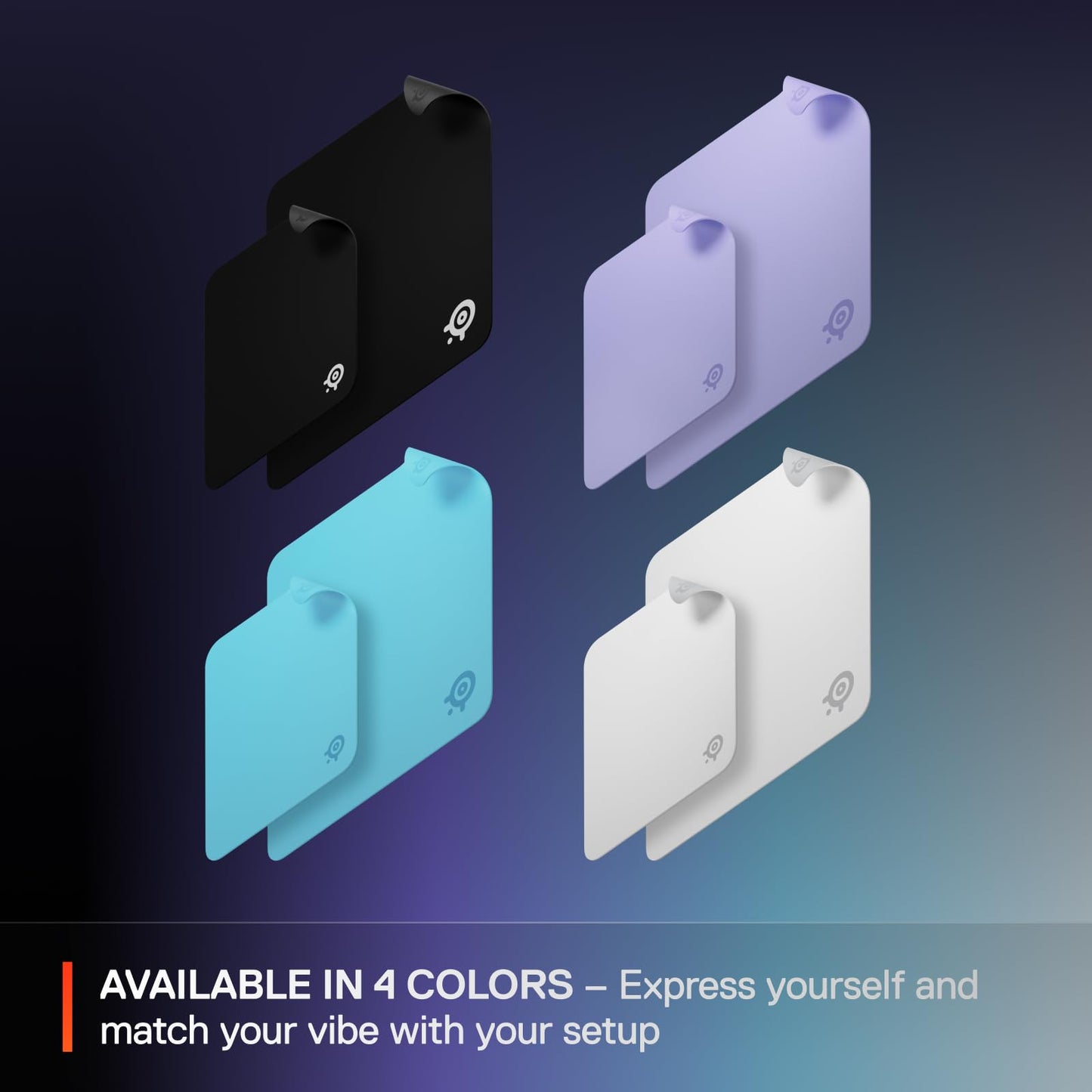 SteelSeries QcK Cloth Gaming Mouse Pad - Exclusive Micro-Woven Surface - Optimized for Gaming Sensors - Maximum Control - Size L - Aqua