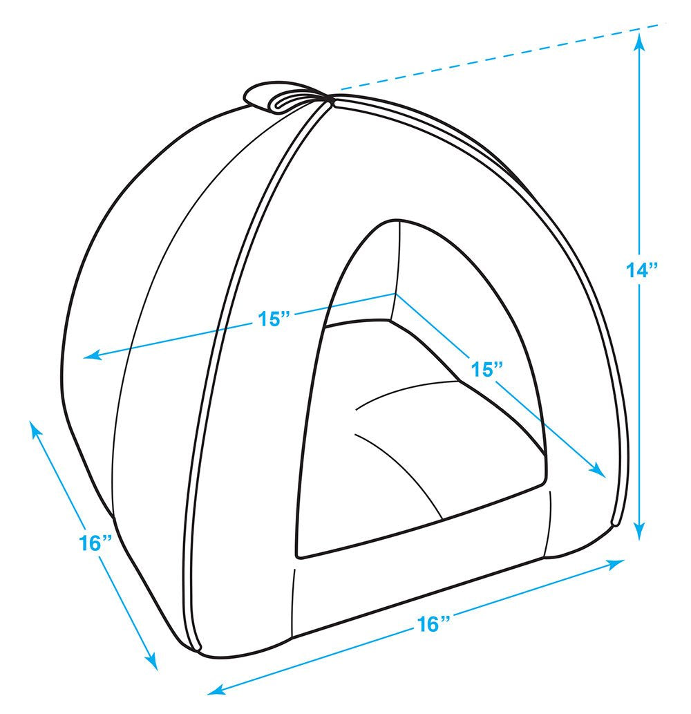 Pet Tent - Soft Bed for Dog and Cat, Best Pet Supplies, Medium, Corduroy Beige