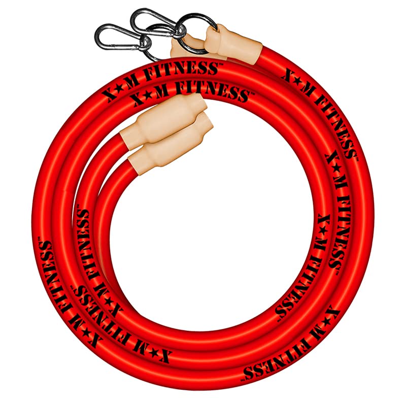 Inertia Wave Solo - Single-Person HIIT Training, Resistance Band, Battle Rope (Fluorescent Red)