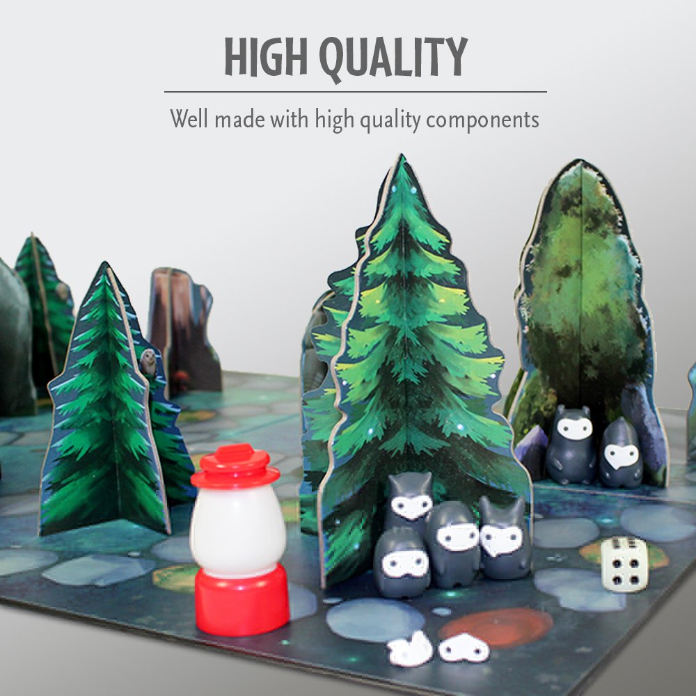 ThinkFun Shadows in The Forest Play in The Dark Board Game for Kids and Families Age 8 and Up - Fun and Easy to Learn with Innovative and Unique Gameplay