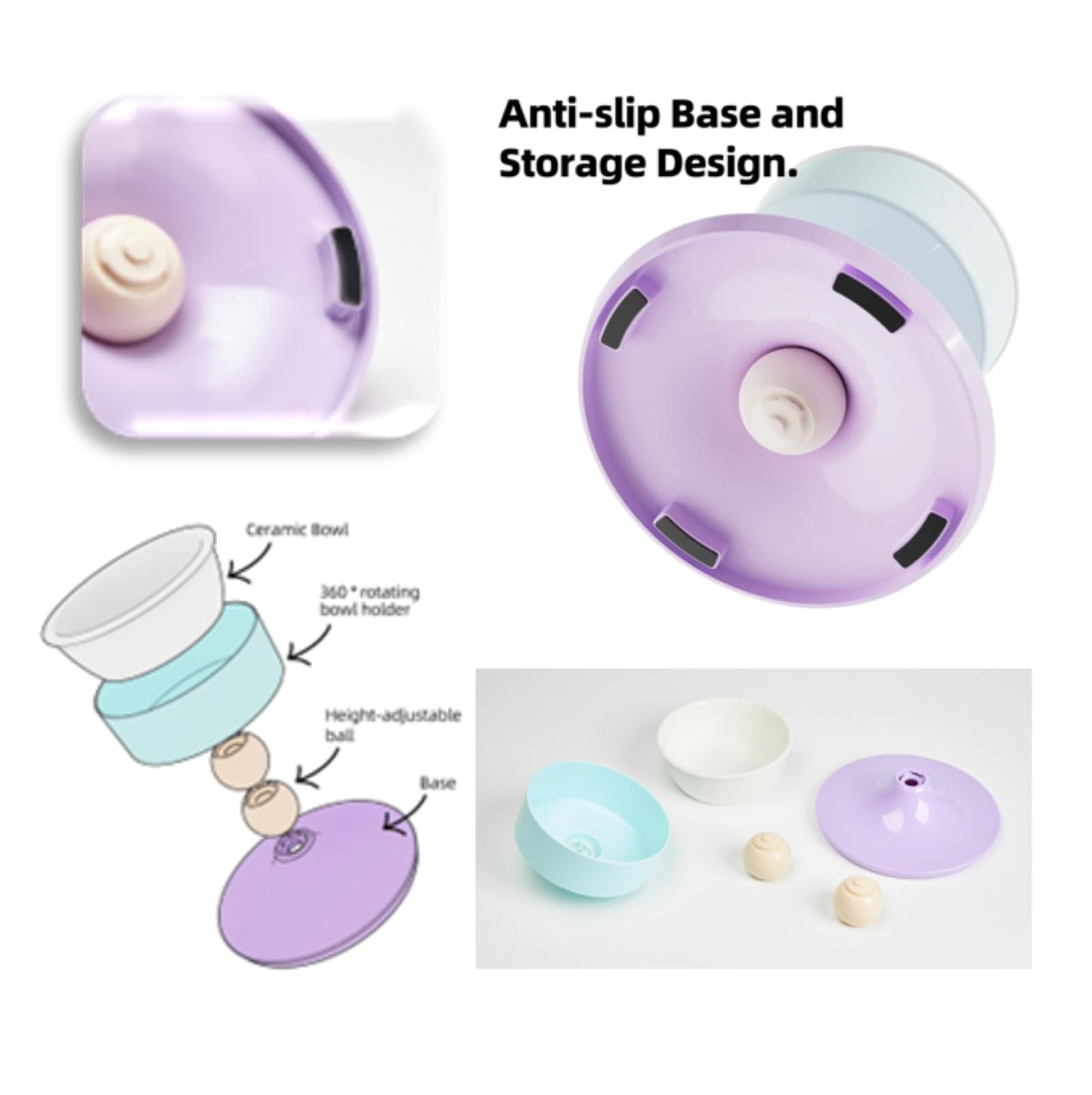 AvitaPaws Elevated Pet Bowl