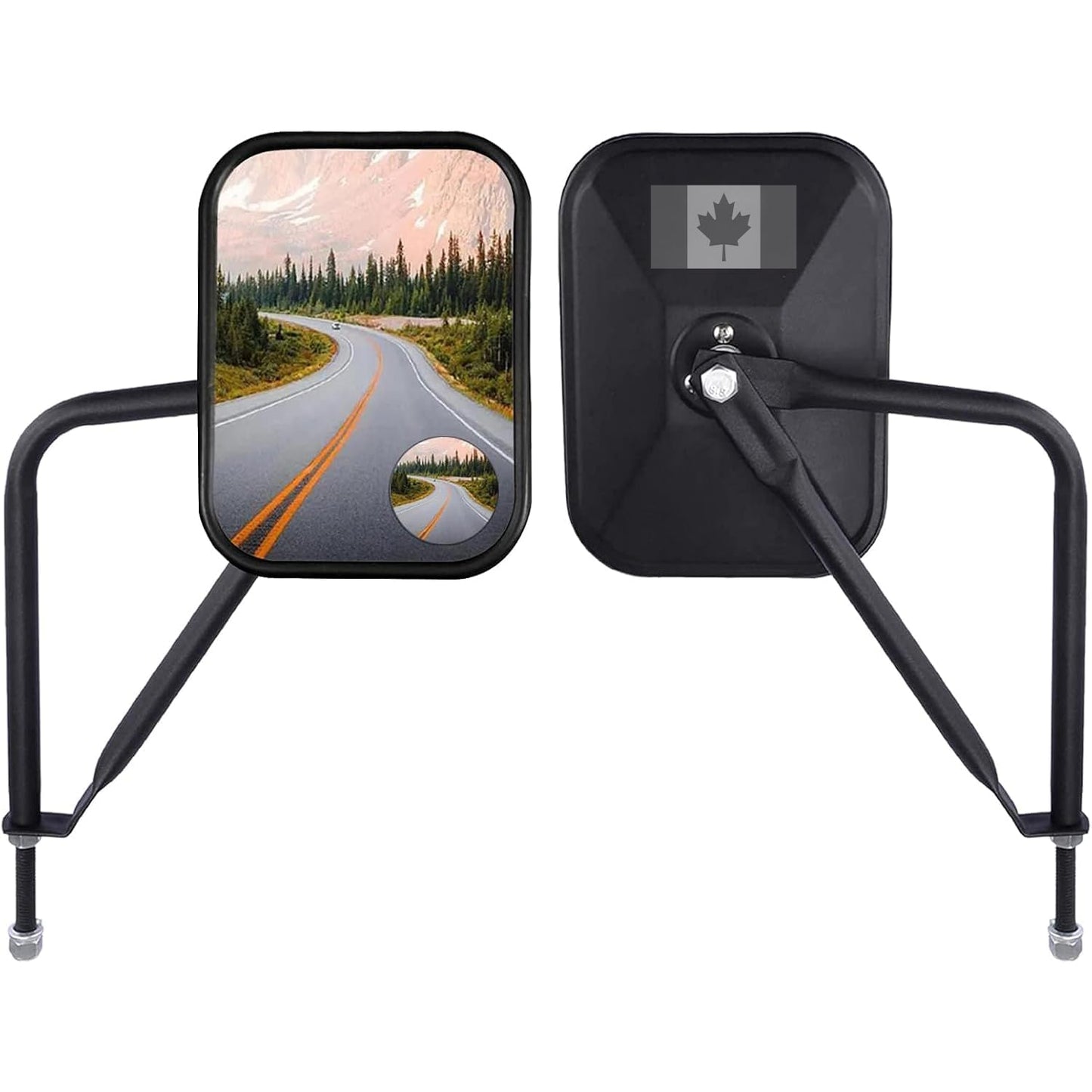 MKING Doors Off Mirror,Side Mirrors for Compatible With Jeep Wrangler CJ YJ TJ JK JL & Unlimited, Anti-Shake Quicker Install with Blind Spot Mirror Wide Angle.