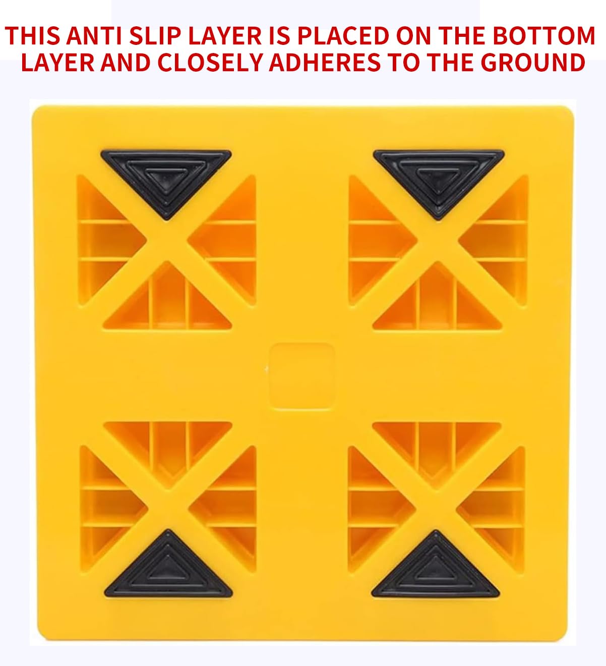 Homeon Wheels Camper Leveling Blocks Ideal for Leveling Single and Dual Wheels Heavy Duty Rv Leveling Blocks and Chocks Anti-Slip Pads Design Camper Levelers 10 Pack with Carrying Bag Yellow