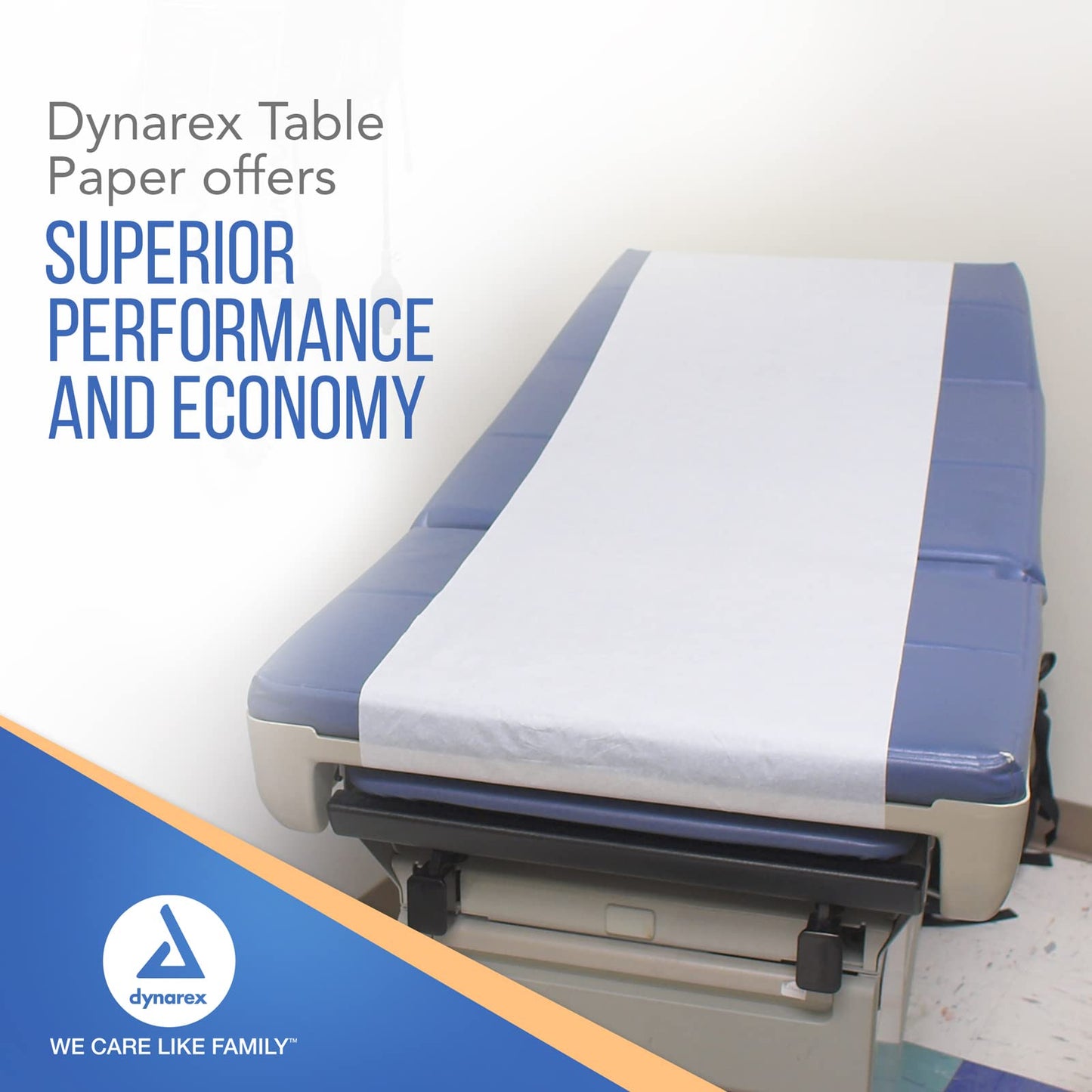 Dynarex 4479 Headrest Table Paper, 8"x 225 ft, Pack of 12